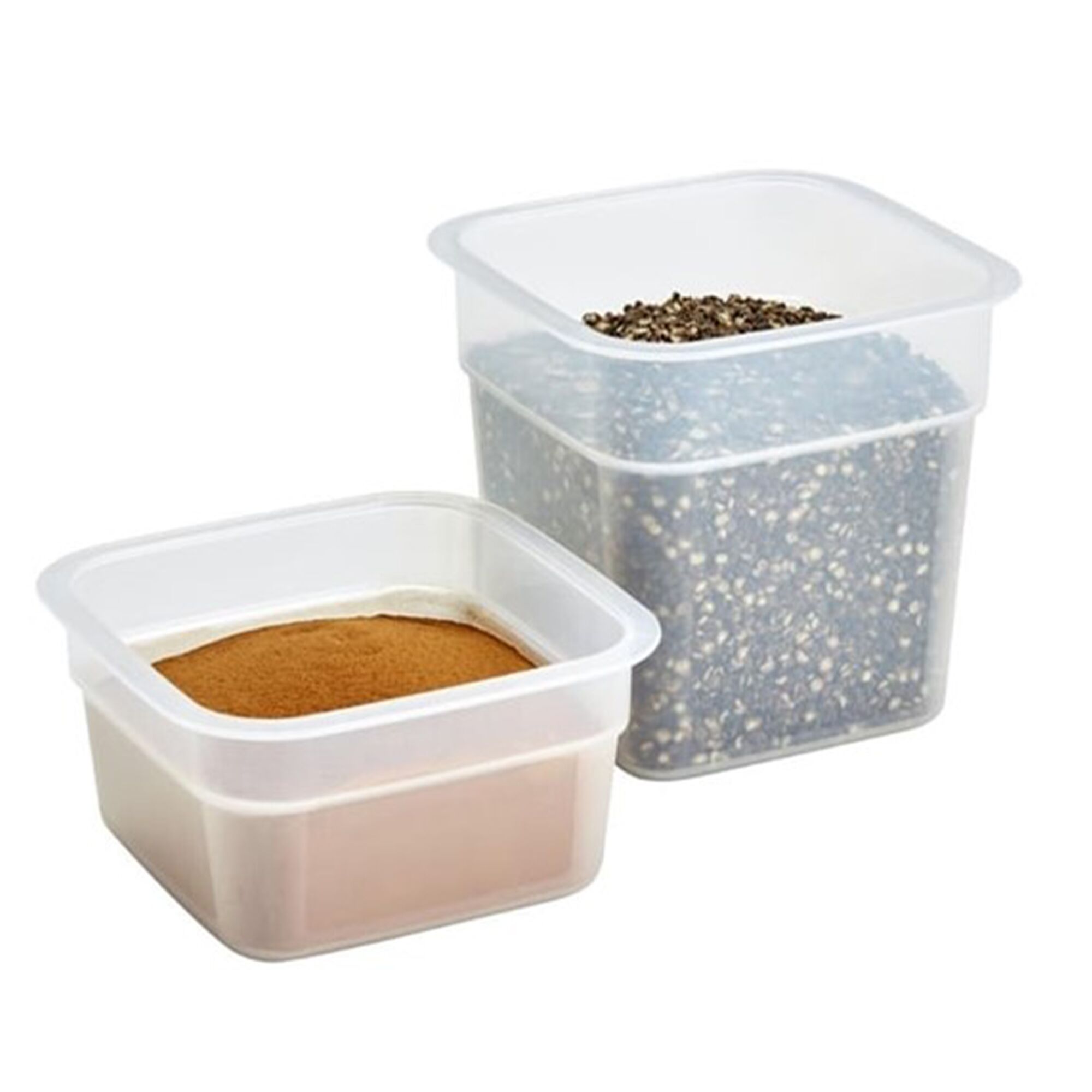 CAMBRO | CAMSQUARES® - Set de récipients FreshPro - 8 pièces - 2x 0,95 litre & 2x 0,47 litre - Transparent