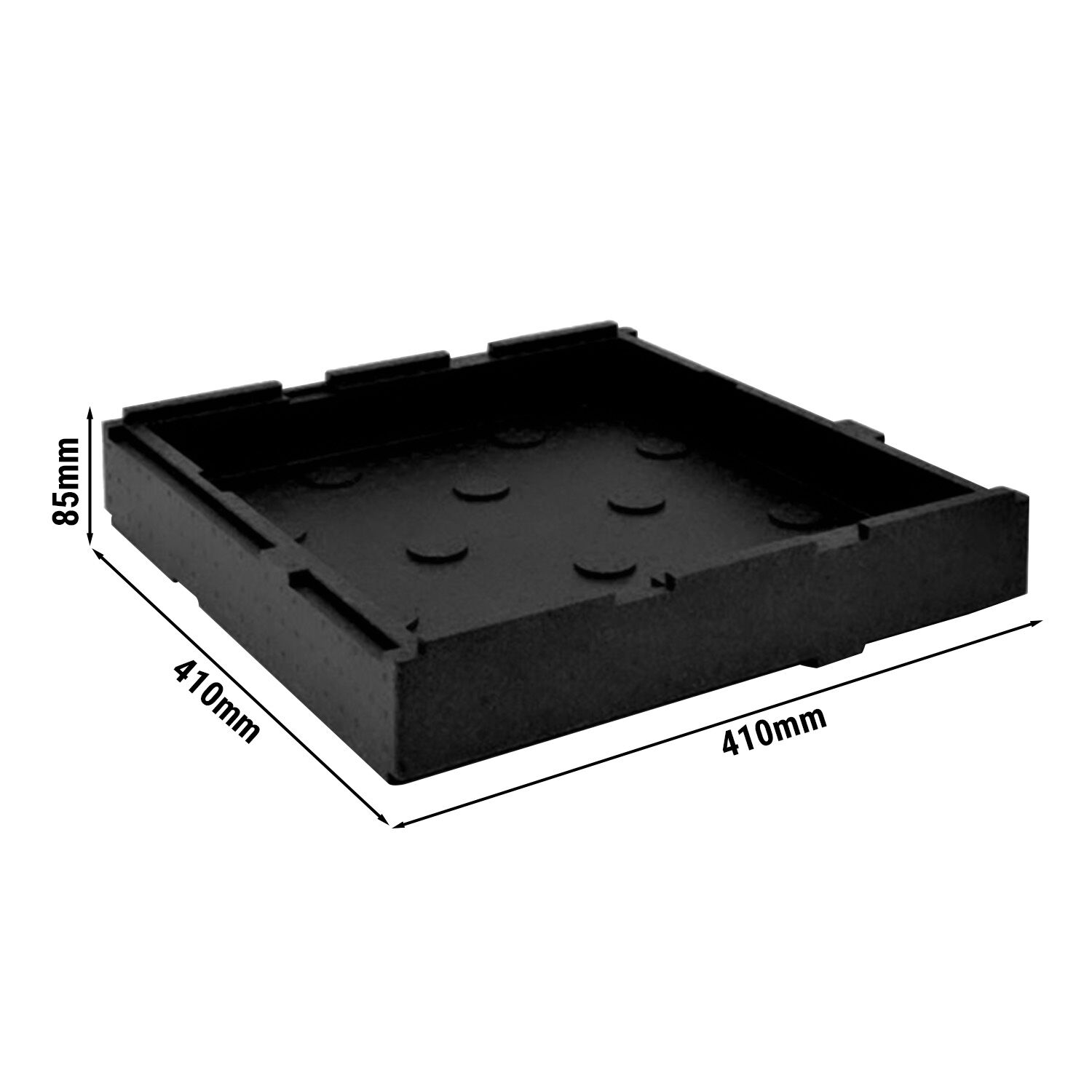 Boden oder Deckel - Pizza System Single - 410x410x85mm