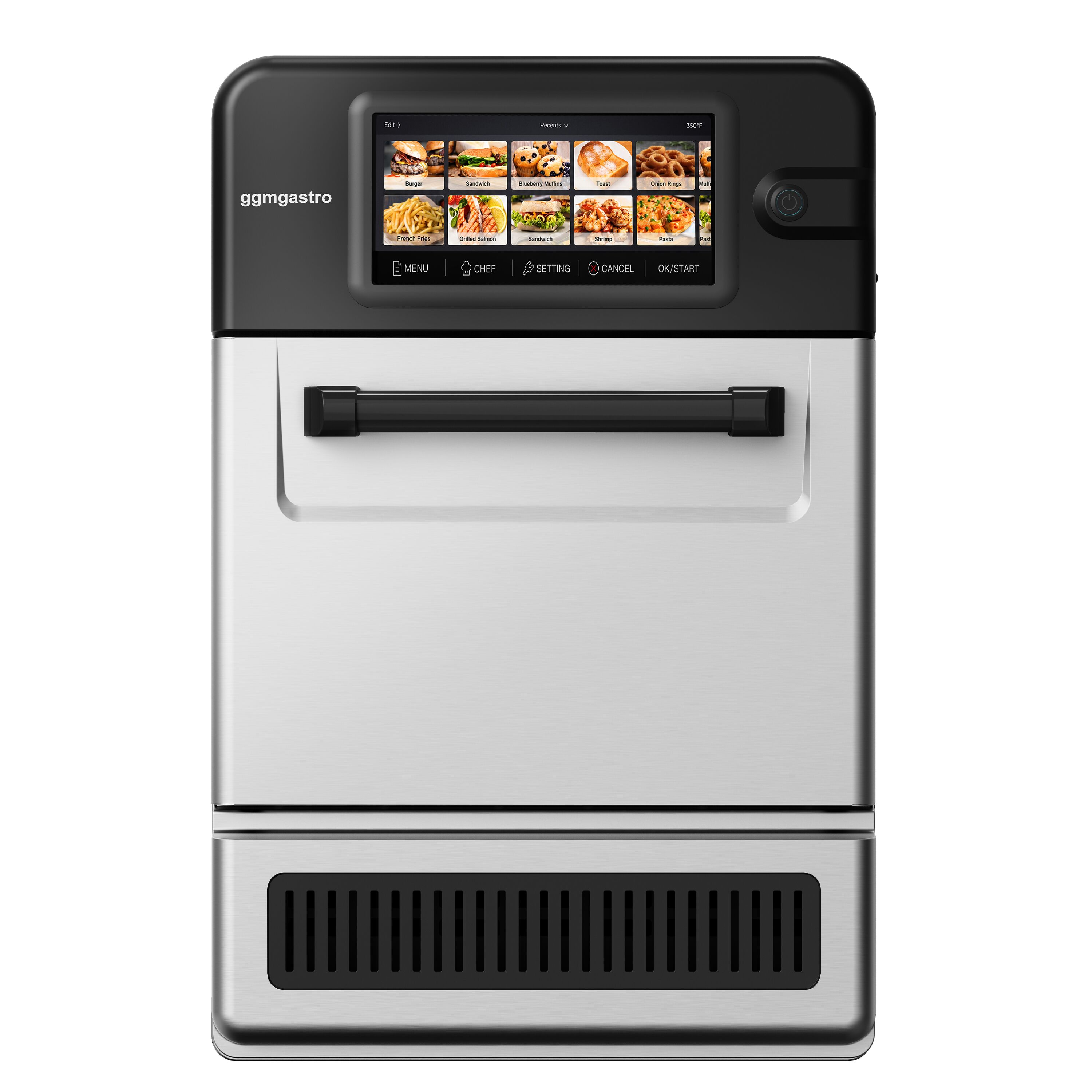 Four rapide - 3 kW - avec fonction gril et micro-ondes - 18,7 litres - Argenté