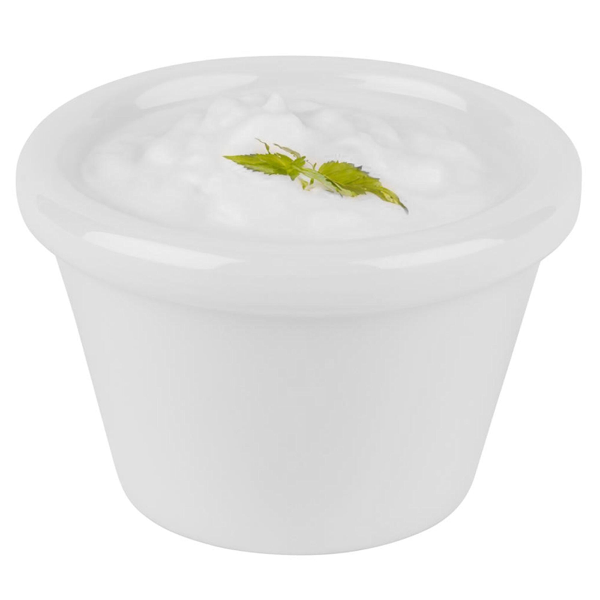 (24 pièces) Coupelles à sauce - CASUAL - Melamine - 50 ml - Ø 60 mm - Blanc