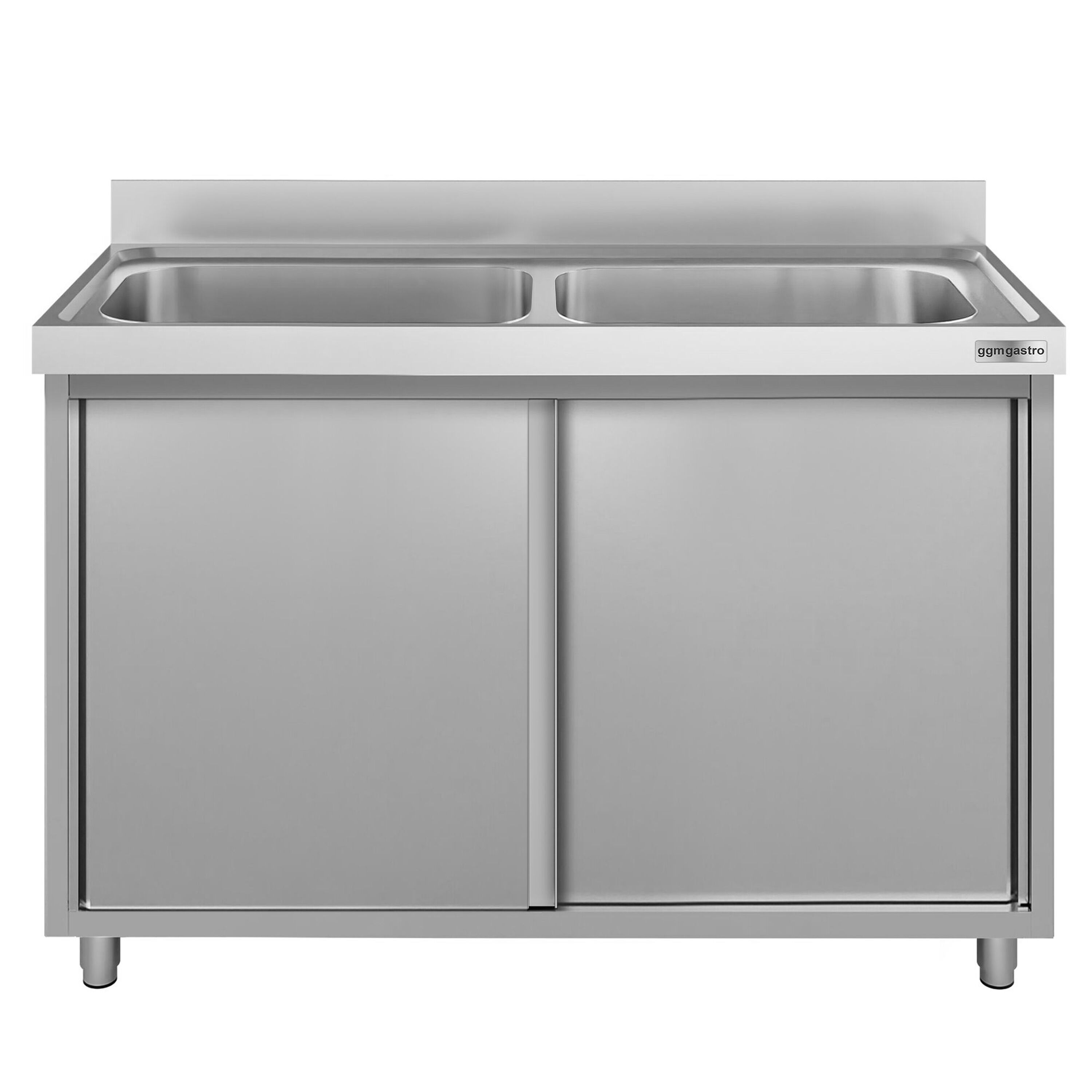 ECO pot washing cabinet – 1600 x 600 mm – with 2 basins