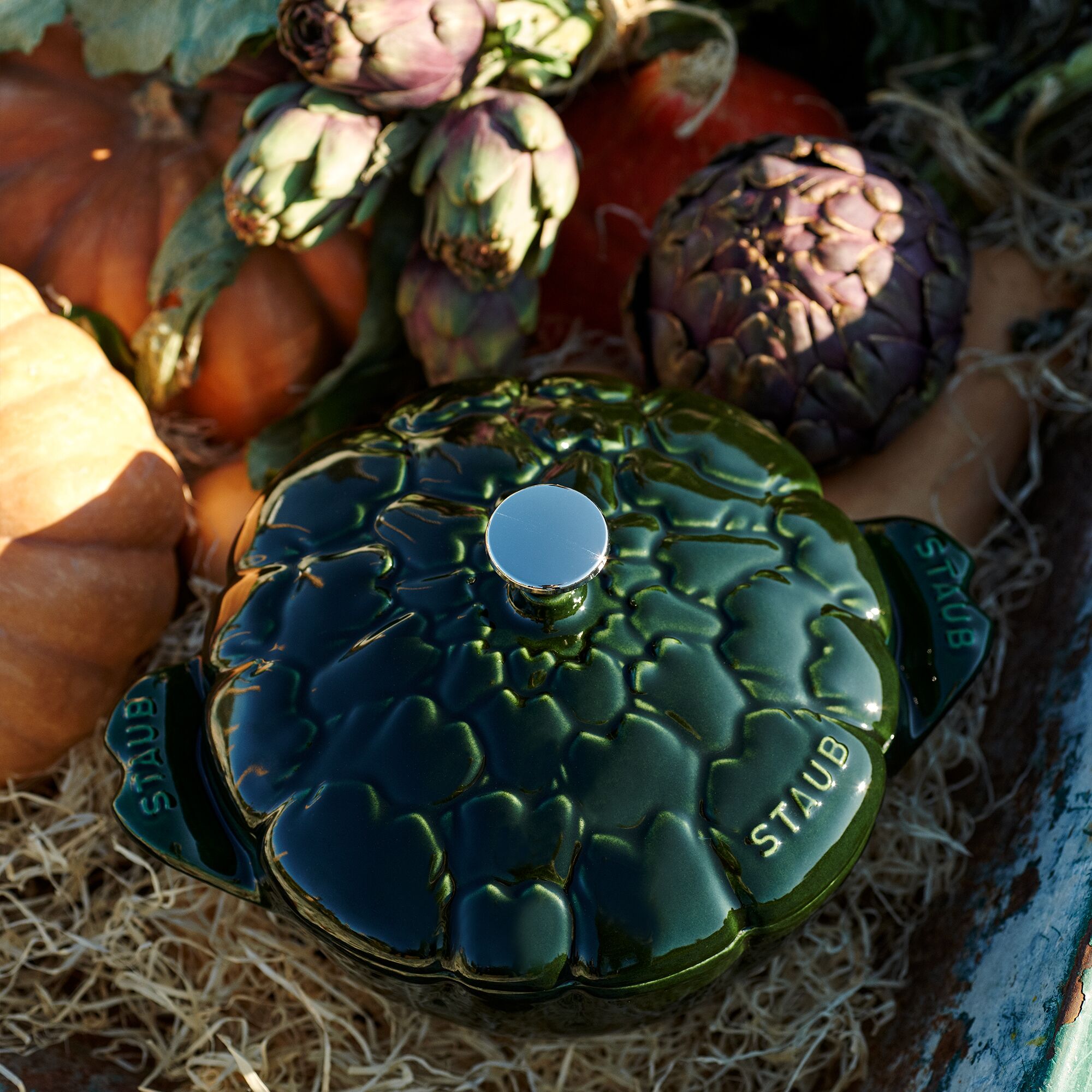 STAUB | LA COCOTTE - Koktél - Articsóka - 220mm - Öntöttvas - Bazsalikom zöld