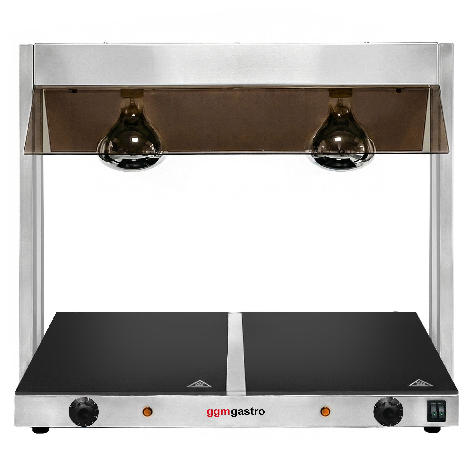 Plaque chauffante avec surface en vitrocéramique - 1,07 kW - avec 2 lampes chauffantes infrarouges