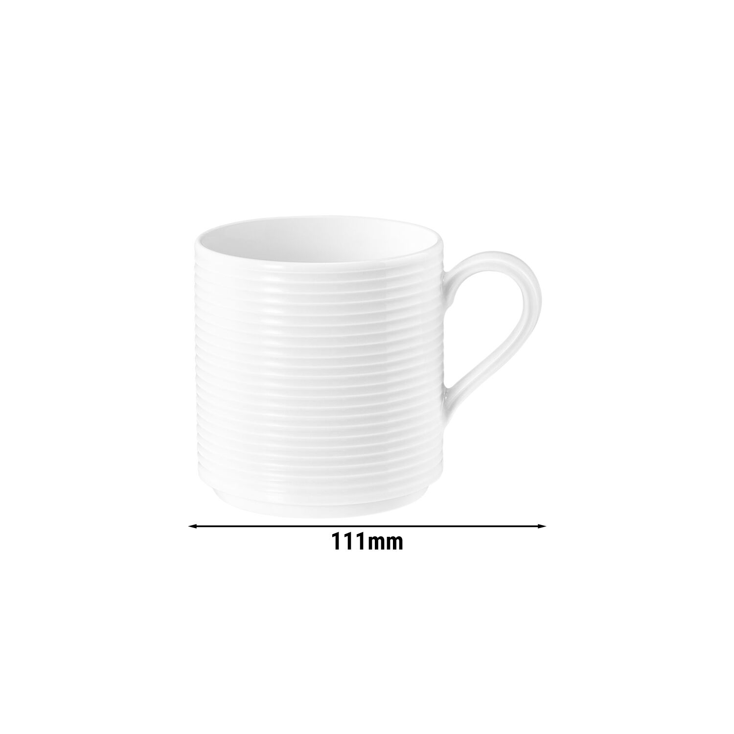(6 pièces) SELTMANN WEIDEN | Tasse avec anse - 0,28 litre - Blanc