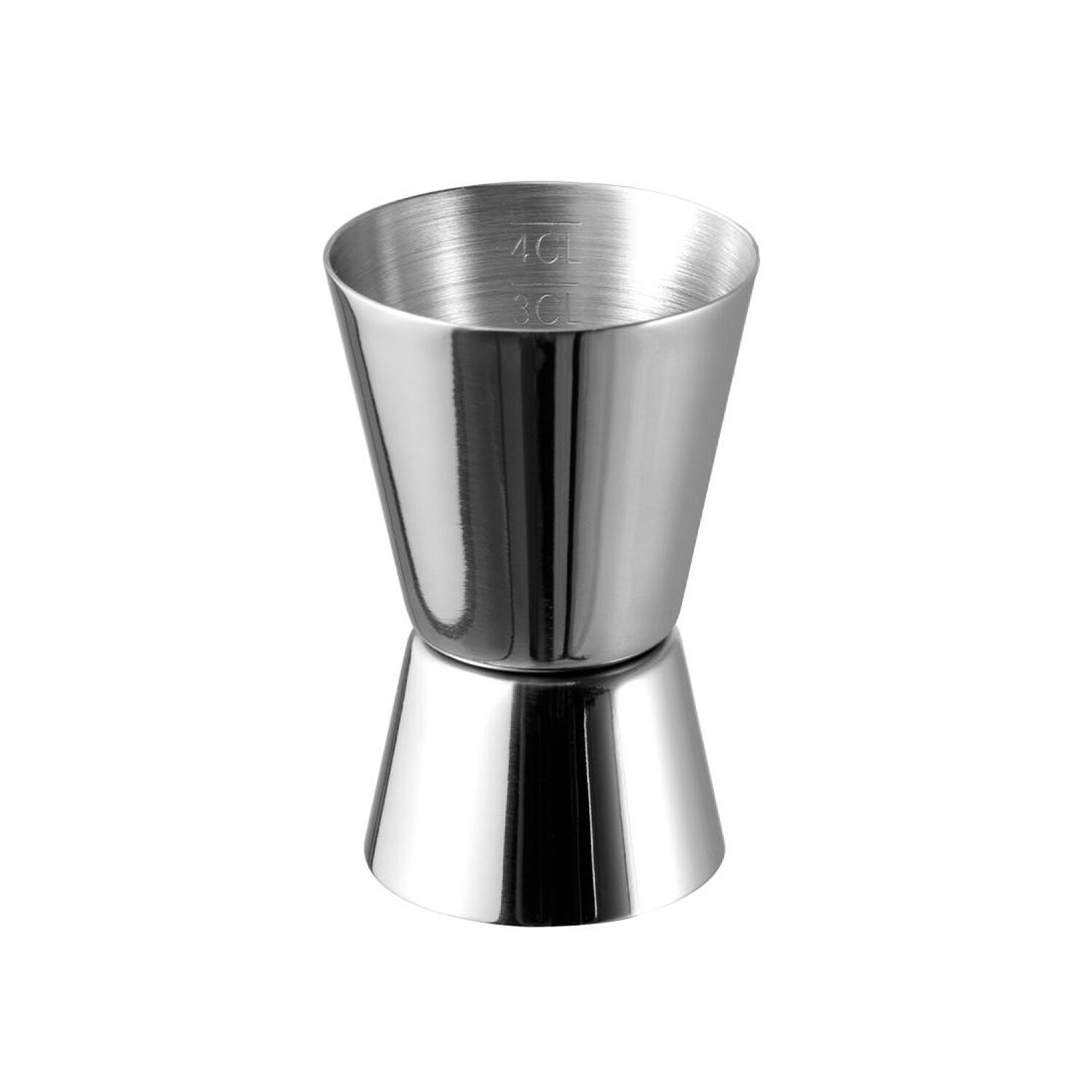 (6 pcs) Jigger double - acier inoxydable - 2cl/4cl (20/40 ml) - graduations intérieures gravées