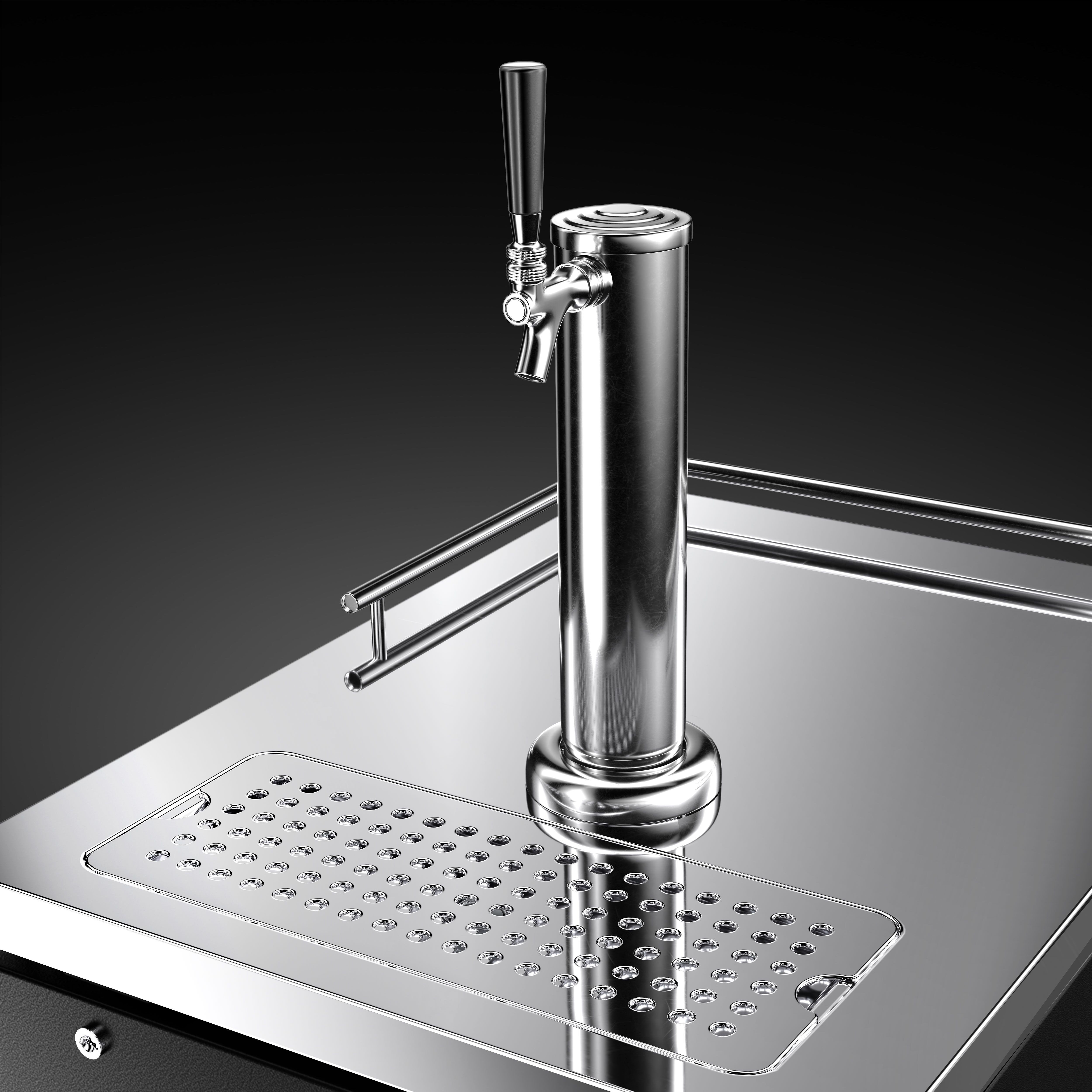 Tireuse à bière professionnelle - 1x 50L fûts - 1 robinet - 600x780mm - 1 porte