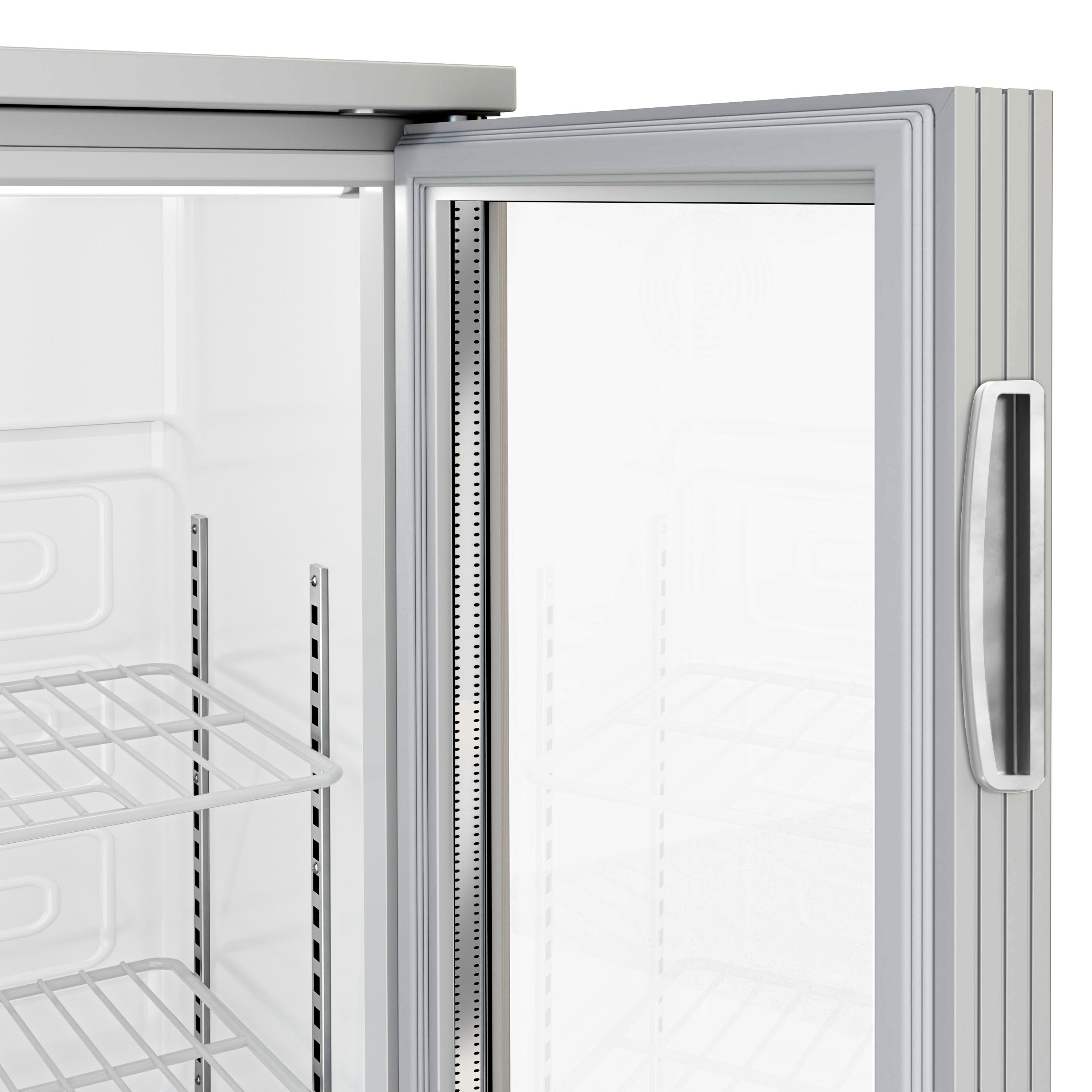 Réfrigérateur de bar – 1350 mm – 320 litres – avec 3 portes vitrées battantes – Gris