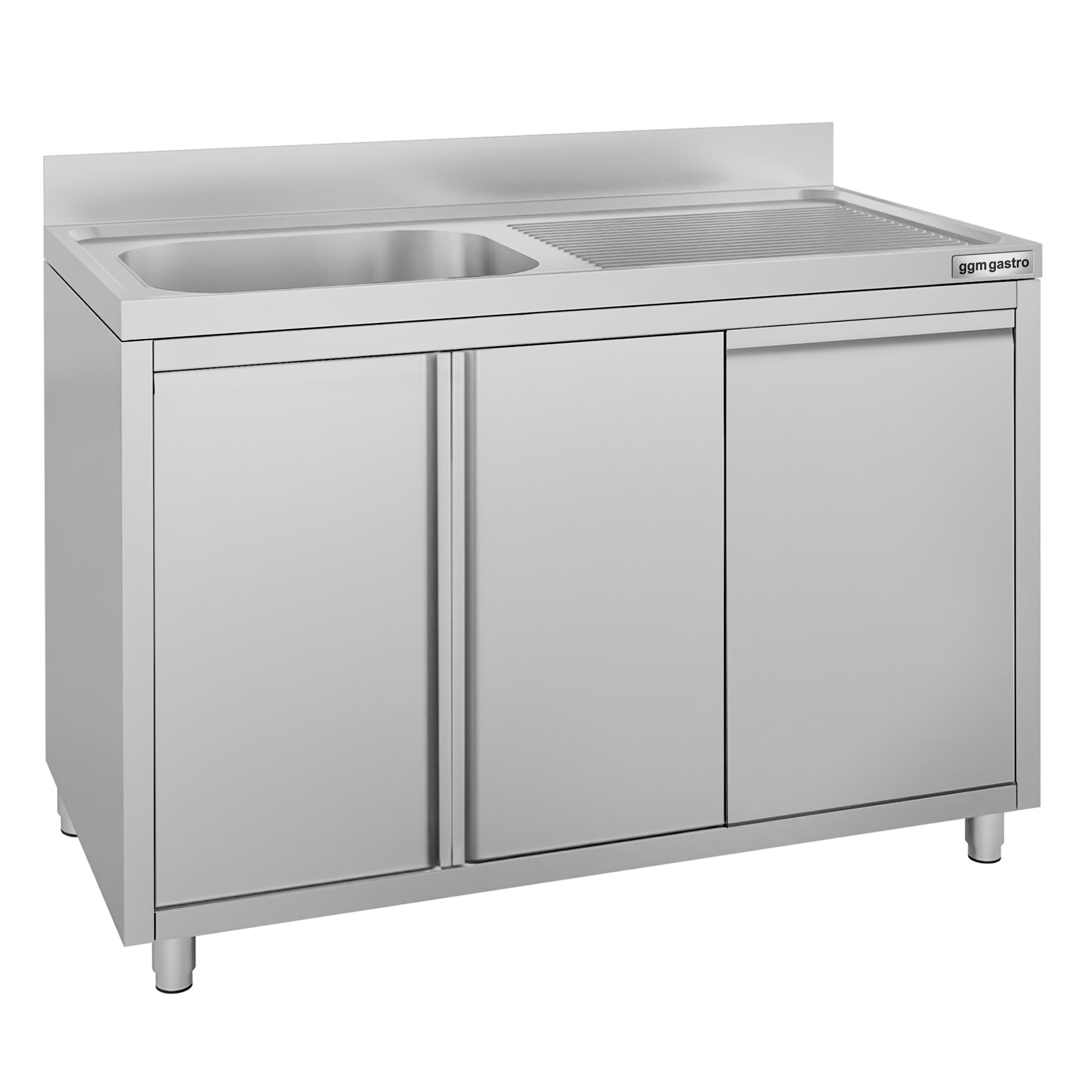 Meuble évier ECO - 1200 x 600 mm - avec poubelle & 1 bac à gauche