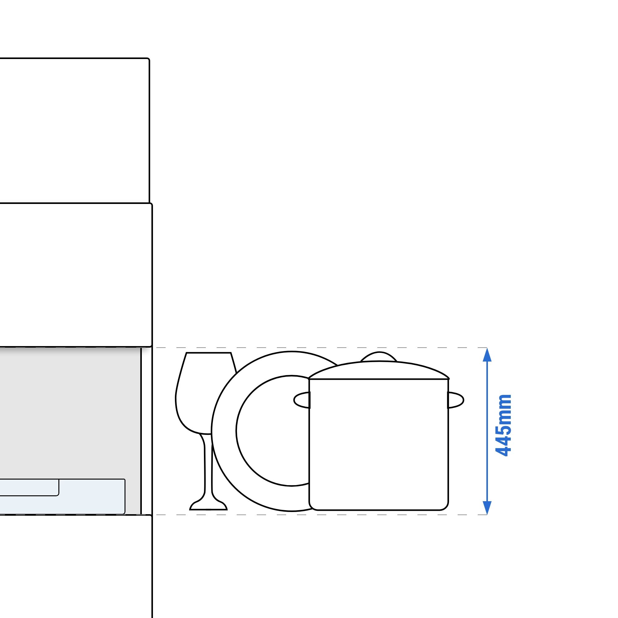 Lave-vaisselle à capot – Écran tactile – 9,66 kW – avec table d’entrée à gauche et table de sortie à droite incluses – avec pompe de détergent, de rinçage et de vidange