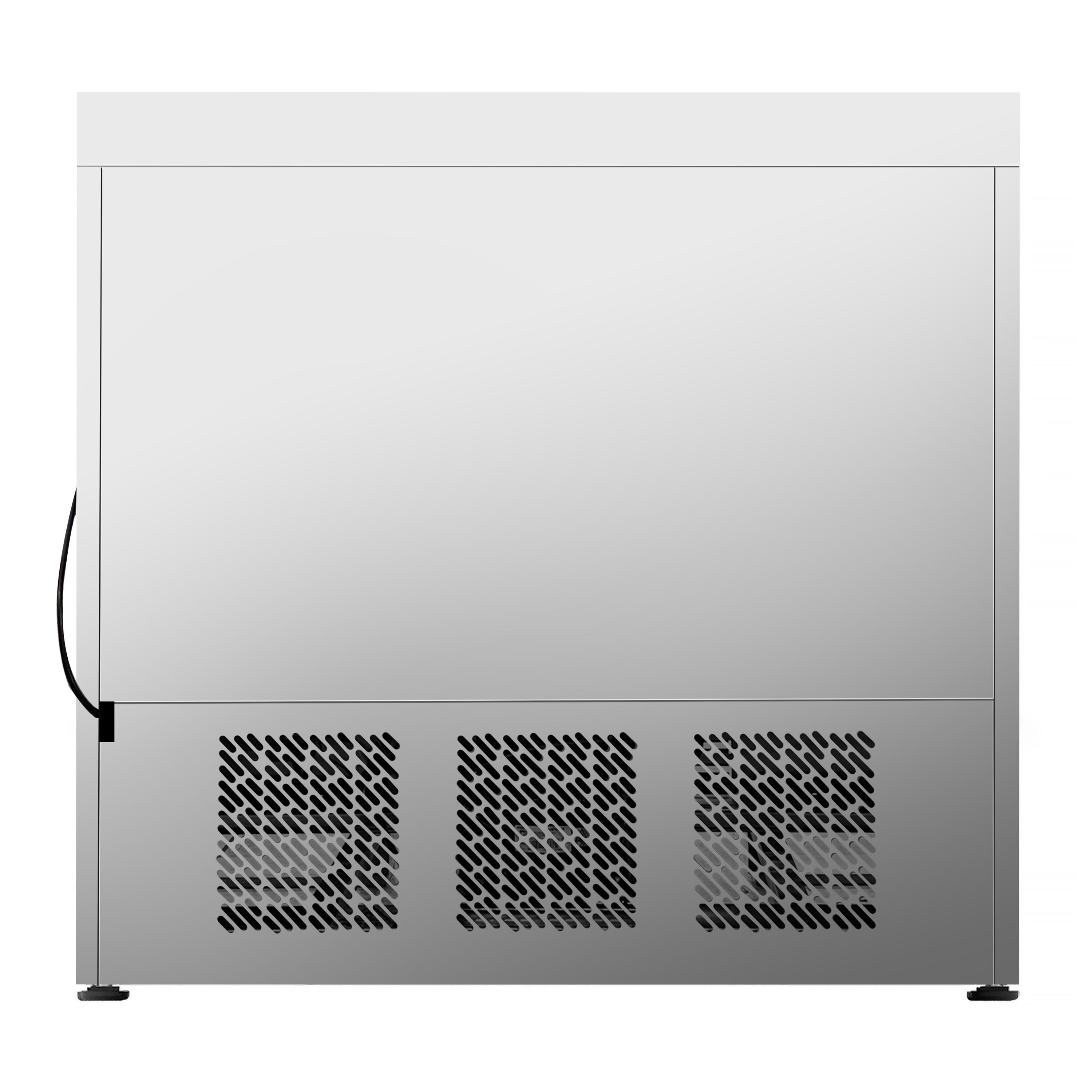 Table réfrigérée PREMIUM PLUS - 980 x 700 mm - avec 2 portes - avec dosseret