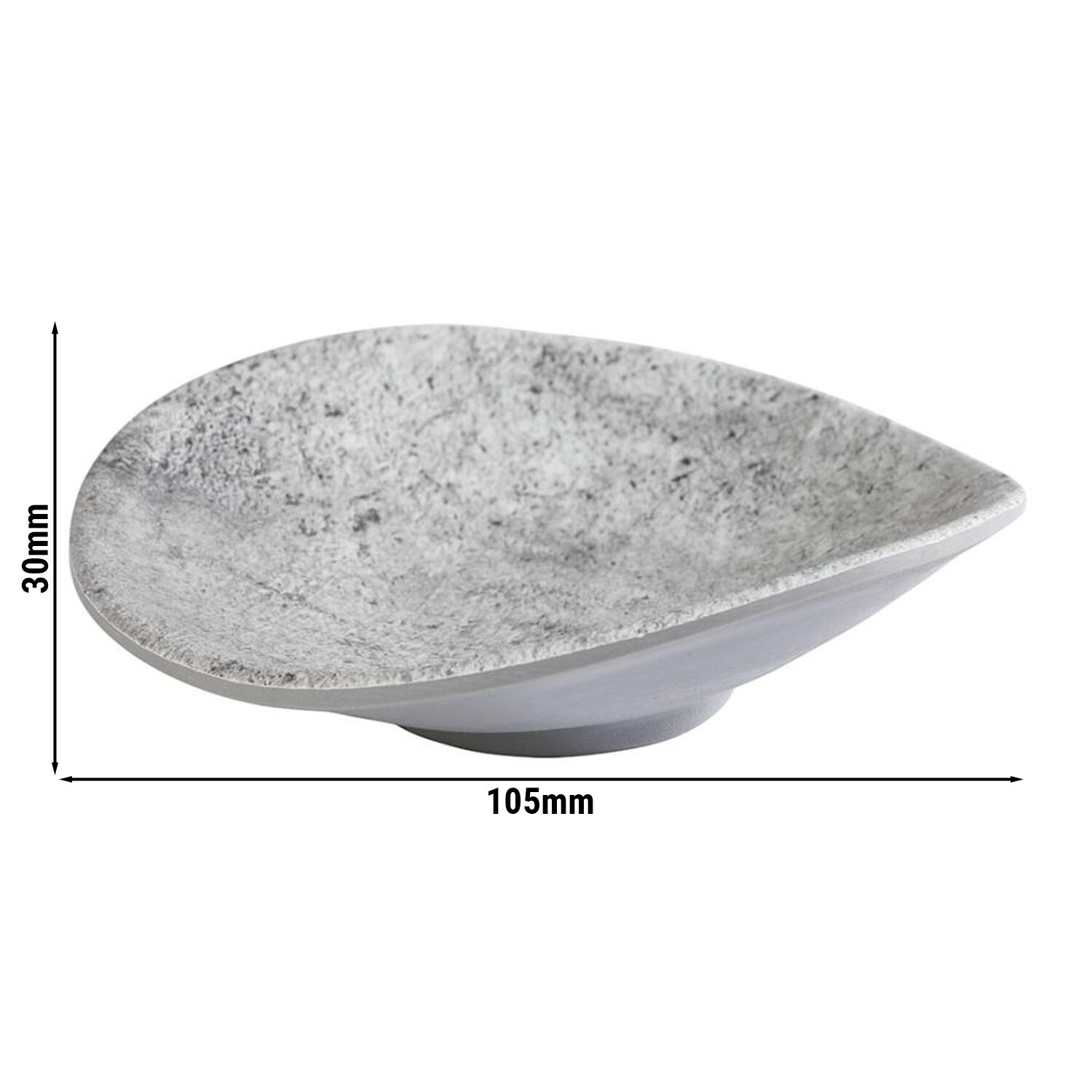 (24 pièces) Coupelles à sauce - ELEMENT - Melamine - 20 ml - Gris