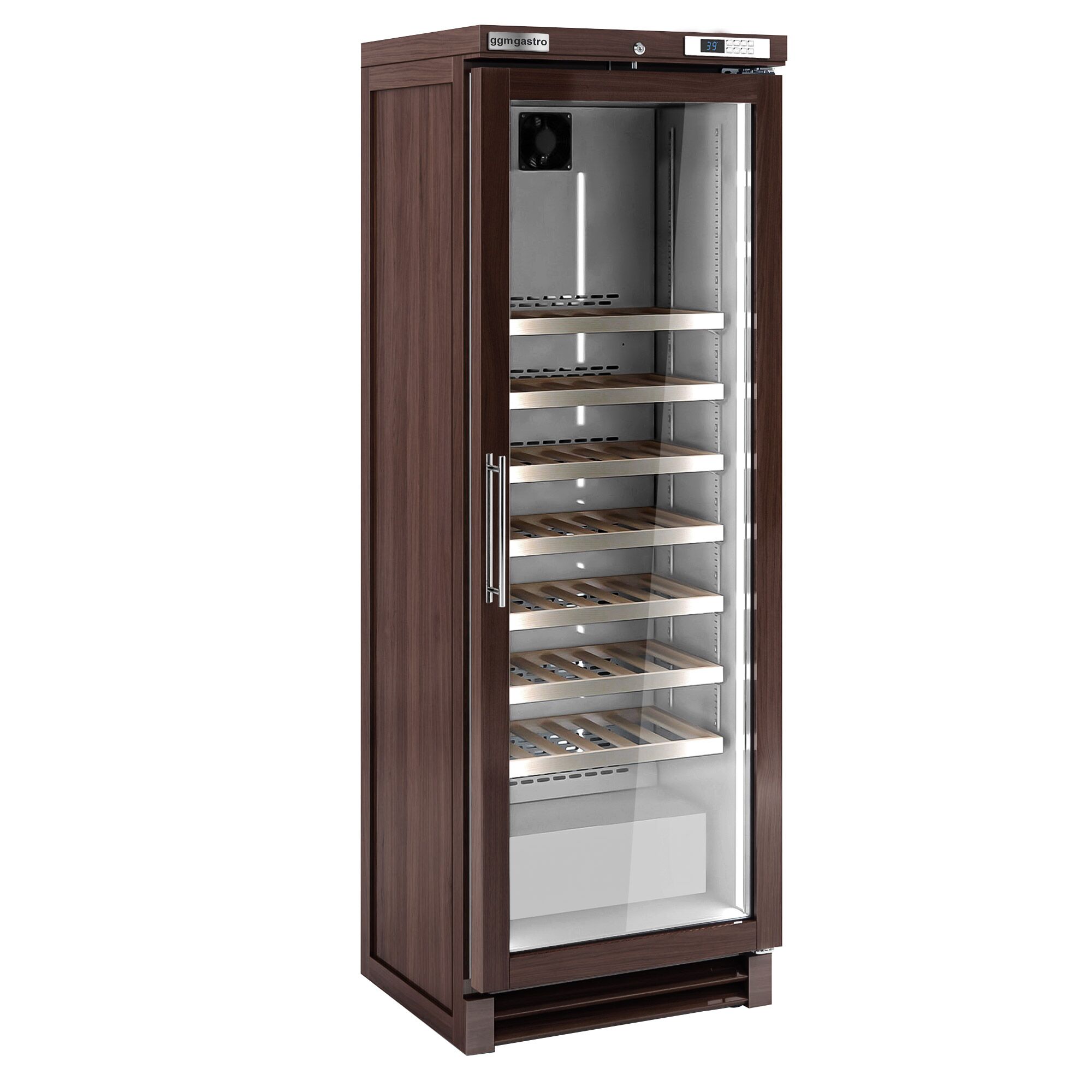 Commercial Wine Fridge - Pine wood - Single Zone - 350L - max. 100 bottles