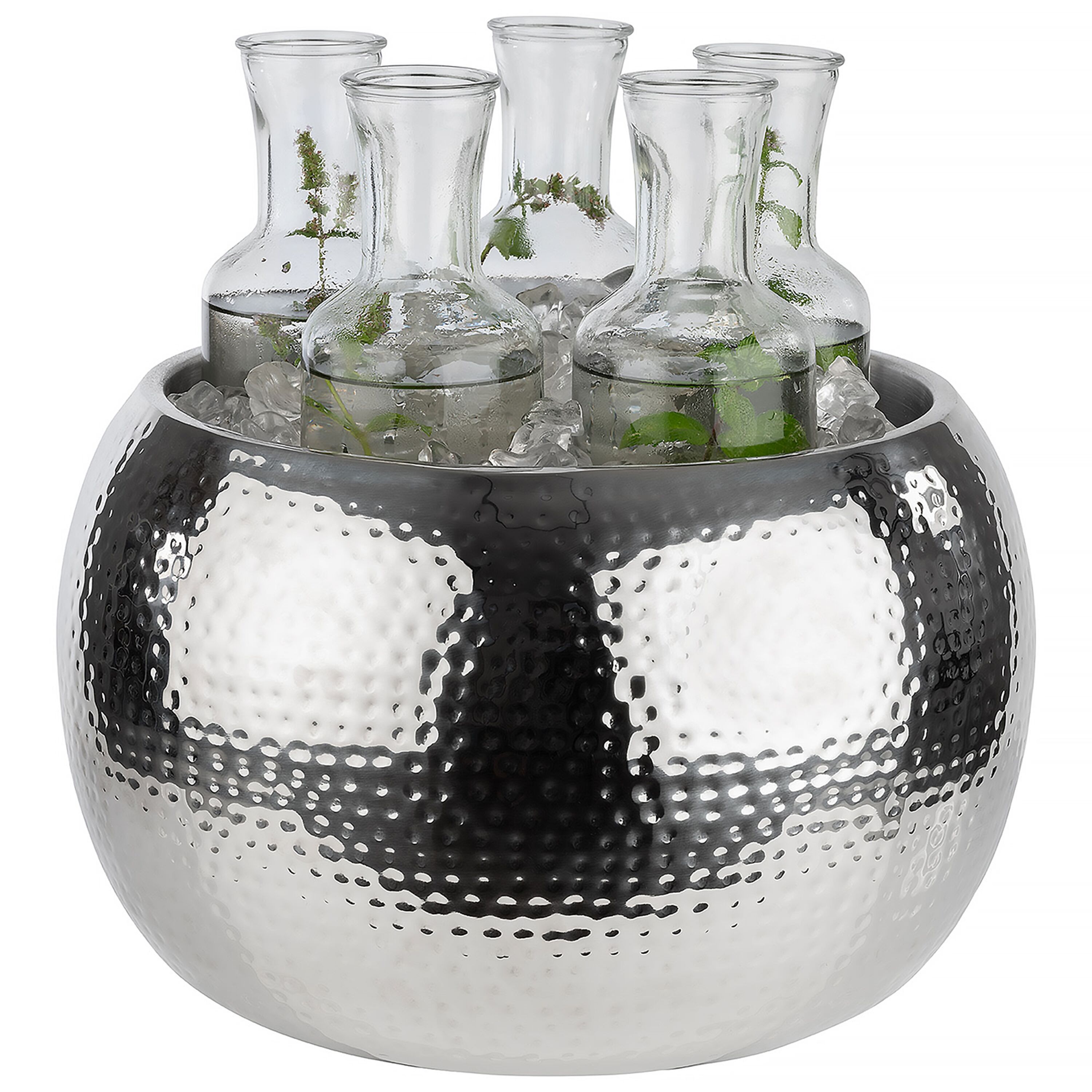 Vasque à bouteilles - BIG BOWL - Acier inoxydable 18/8 - 8 litres - Ø370mm - Hauteur:230mm