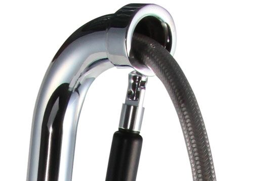 Wall-mounted twin-inlet pre-rinse spray unit 10000 - wall-mounted - with single-lever mixer, spray gun, flexible hose & wall mount - height 1115mm
