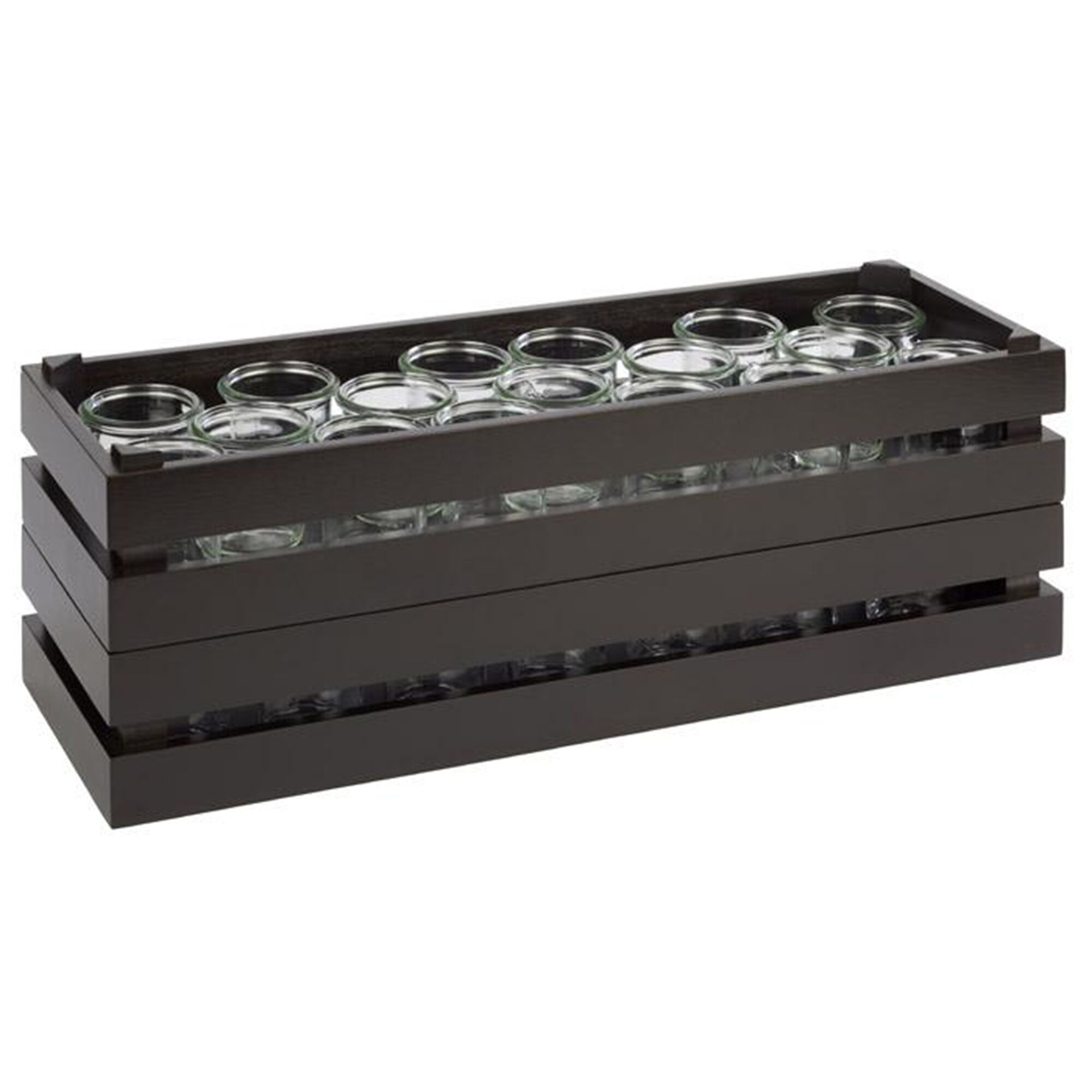 Caisse pour buffet - SUPERBOX - Bois - Noir - Hauteur:105mm