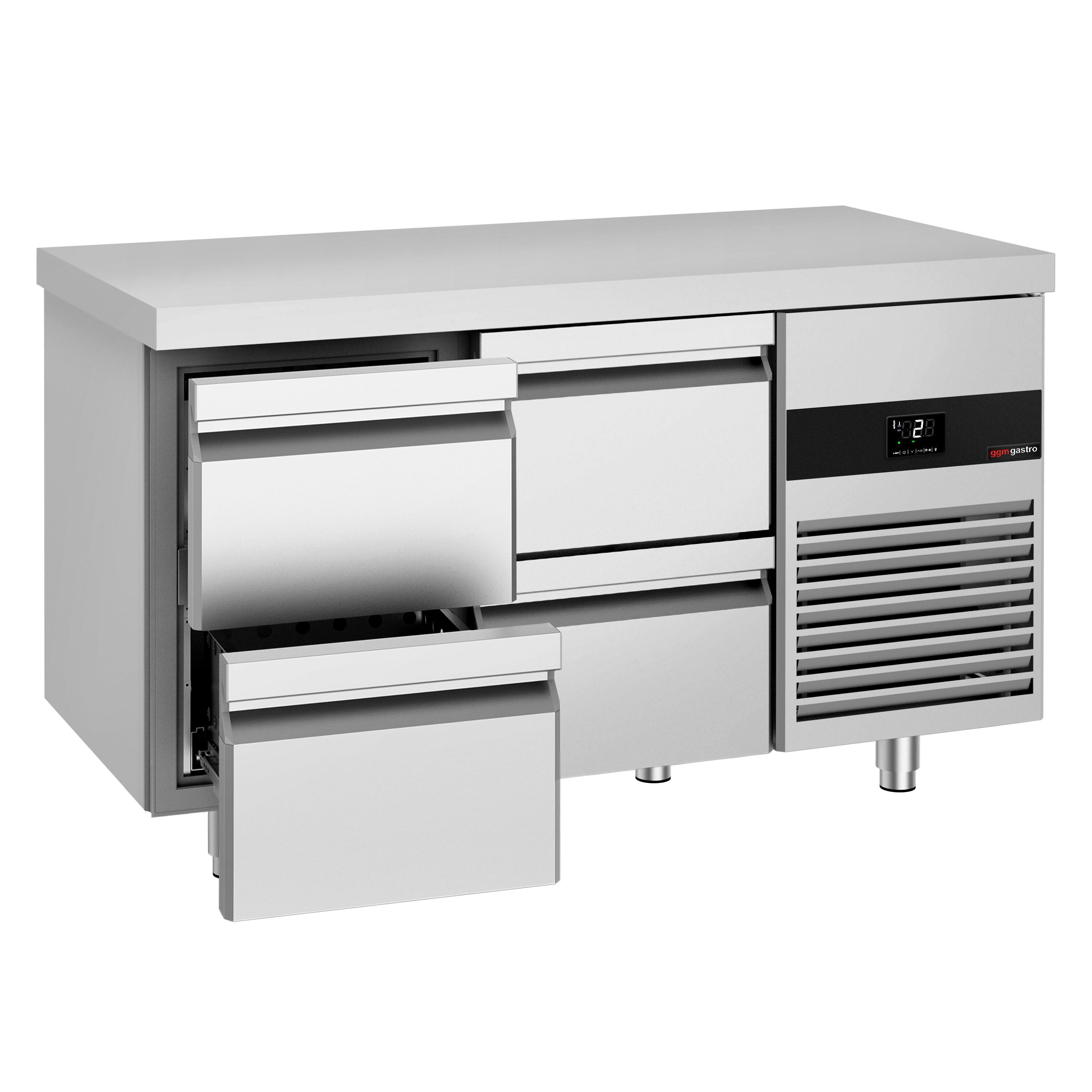 Table réfrigérée PREMIUM - 1400 x 700 mm - avec 4 tiroirs