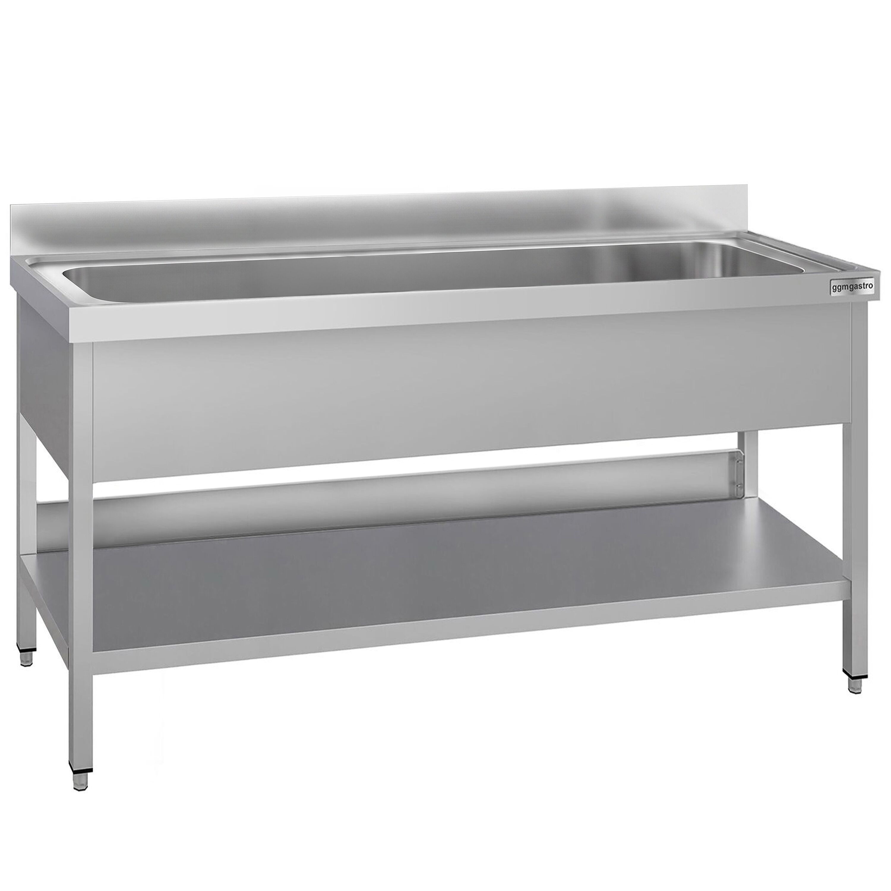 ECO pot washing table - 1800x600mm - with 1 basin
