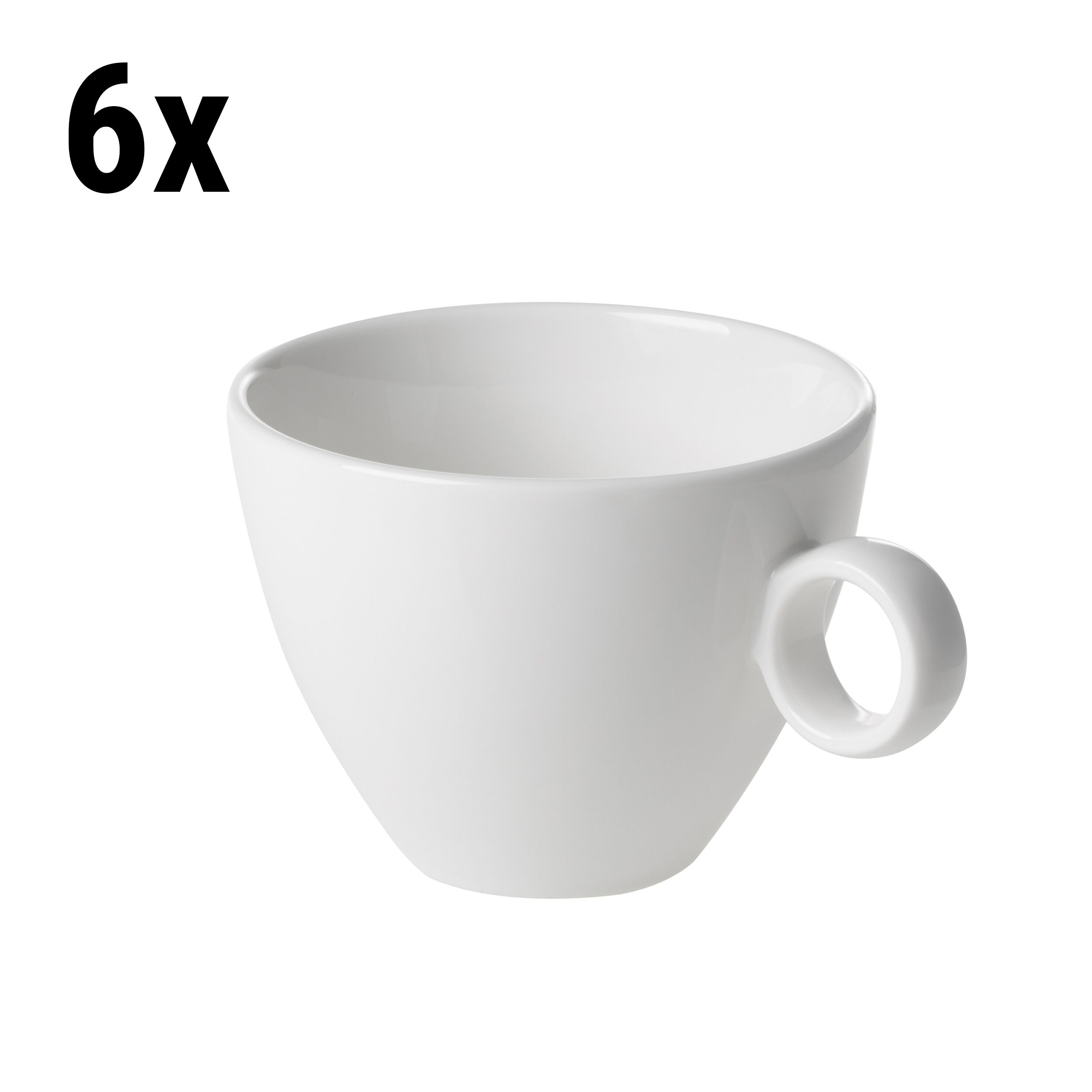 (6 pièces) BART - Tasse à cappuccino - 23 cl - Ivoire