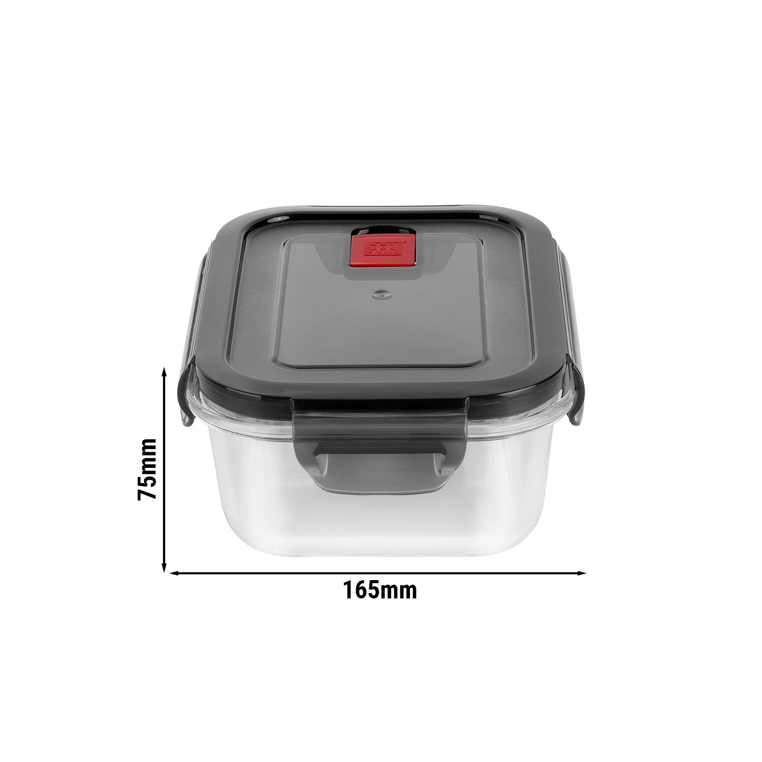 ZWILLING | Gusto Rectangular Borosilicate Glass Food Container – 1.4 L - Airtight, Leakproof