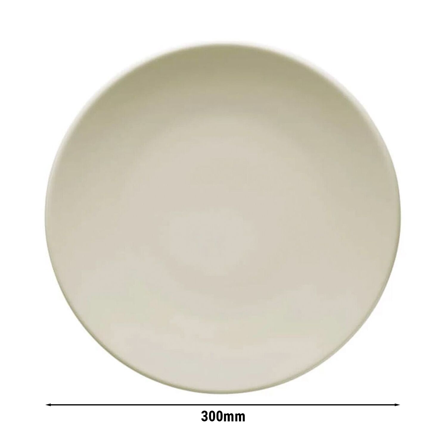 (12 pièces) TEOS - Assiette - Plate - Ø 300 mm - Crème