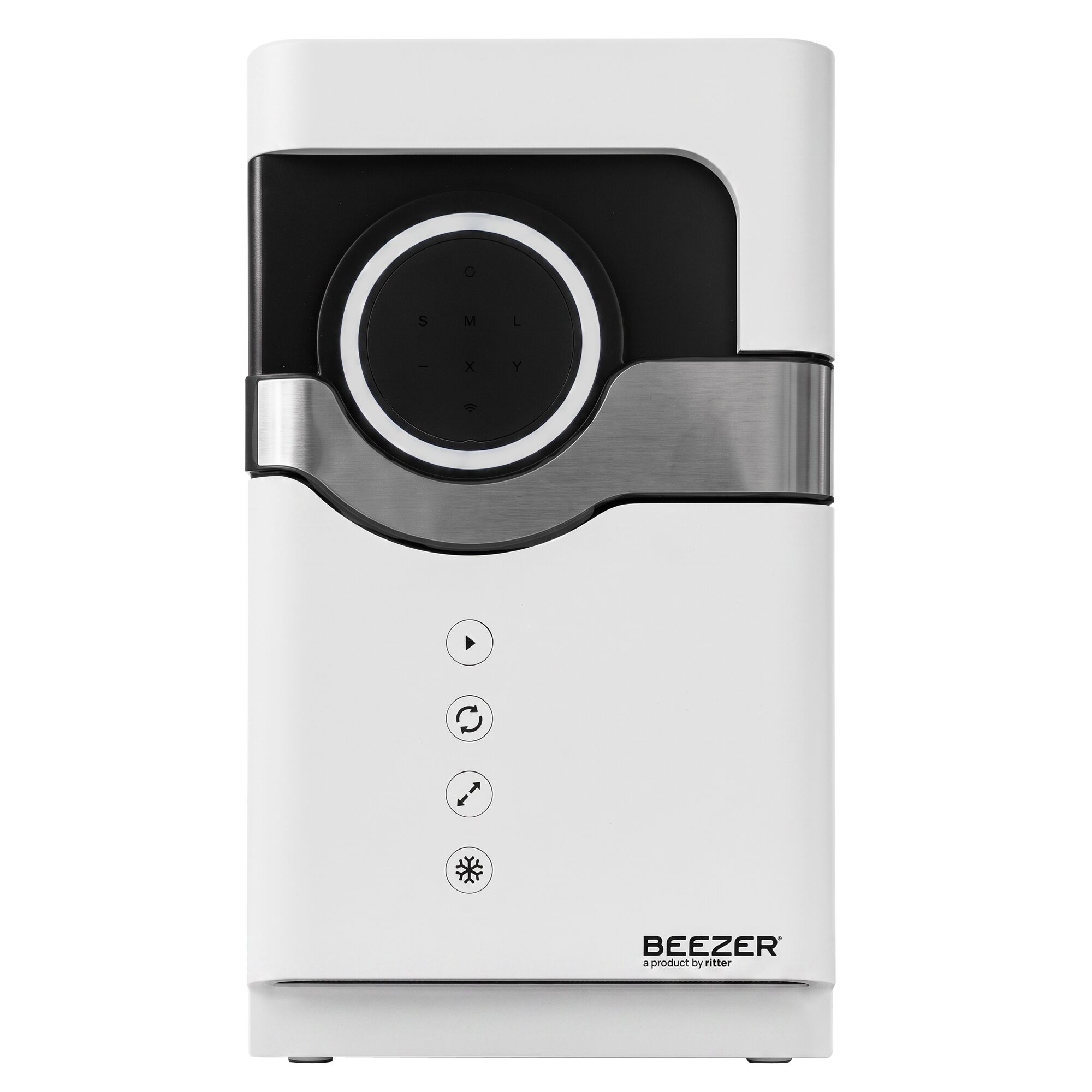 BEEZER | Flaschenkühler - zur Einzelkühlung von Dosen & Flaschen mit 0.25l bis 0.75l - Weiß