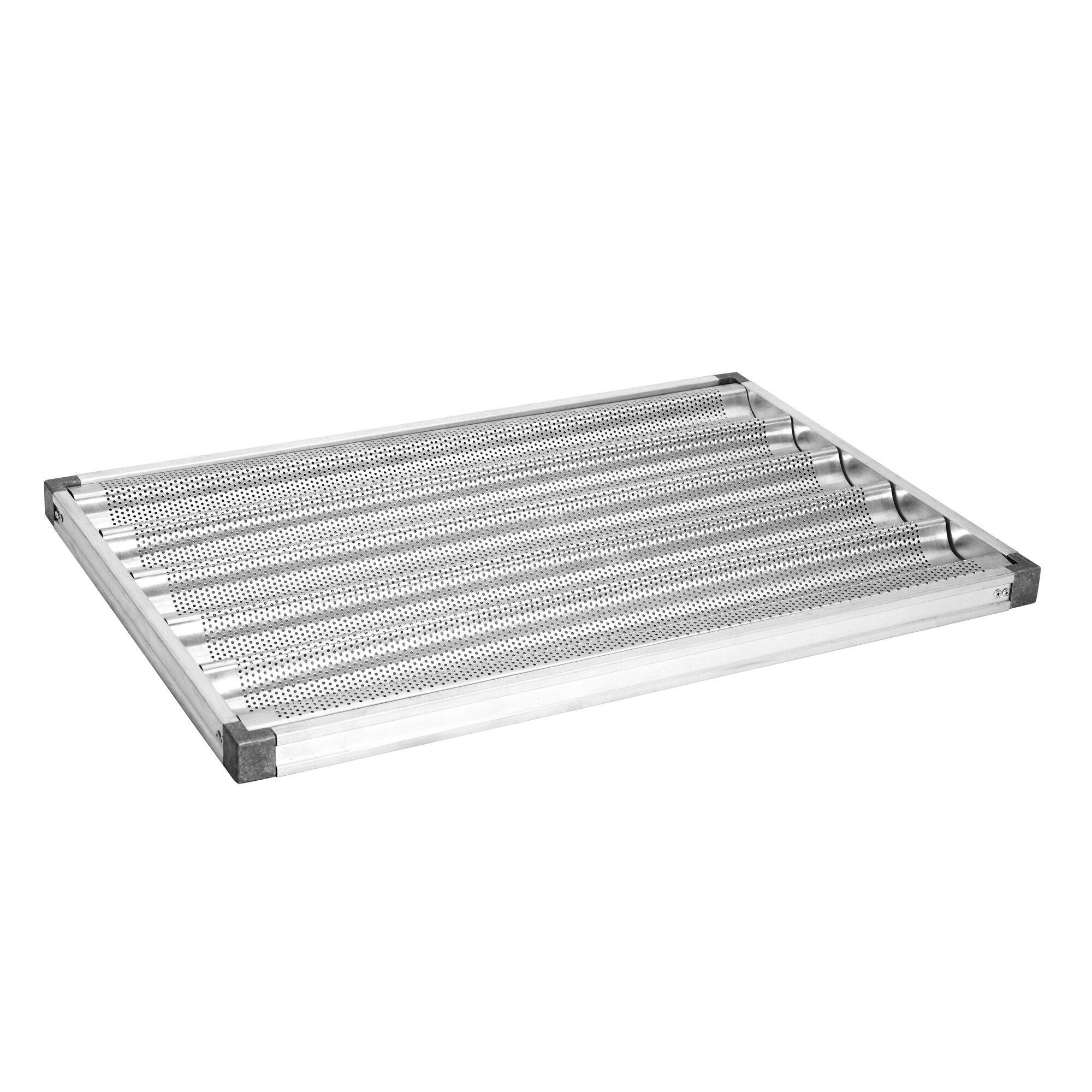 Plaque pour baguettes - Aluminium - EN 600x400 - 5 rangées