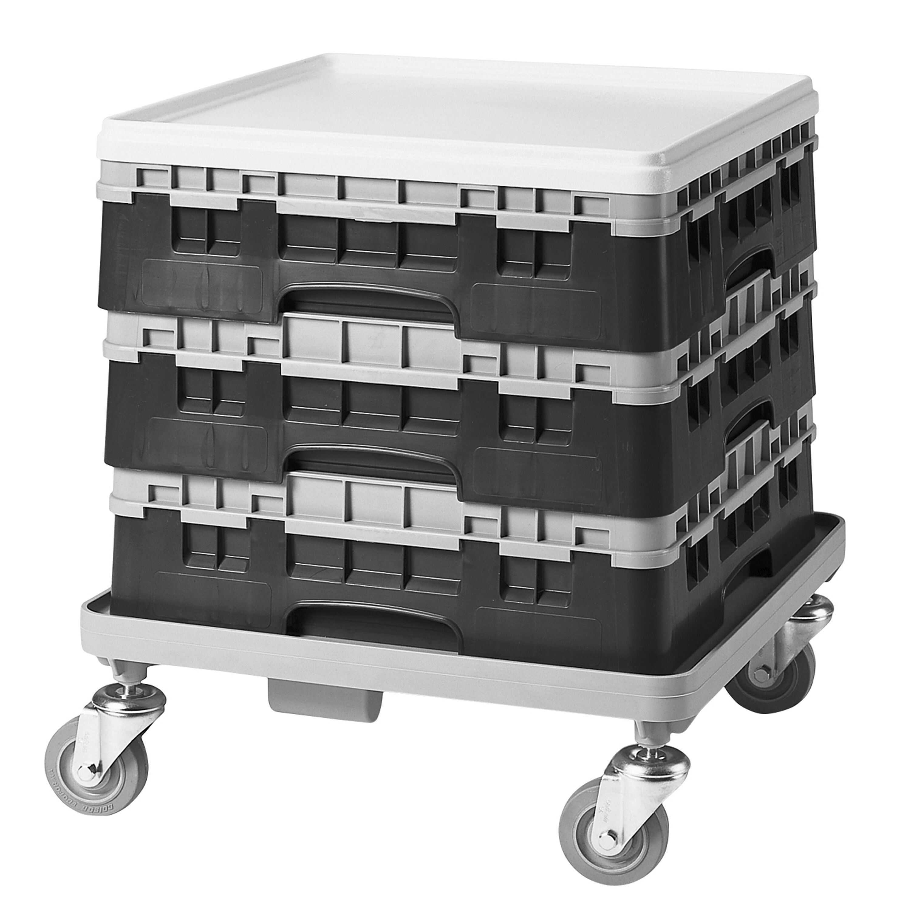 CAMBRO | CAMRACK® - Glazenwasmand 1/1 - 9 vakken - met 1 verlengstuk - 500x500mm - Zwart