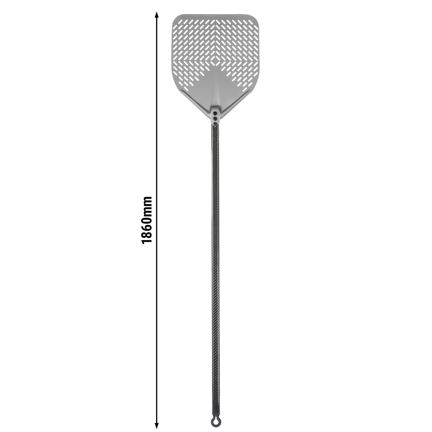 Pizzaspade – aluminium – skaft i kolfiber – 330 x 330 mm