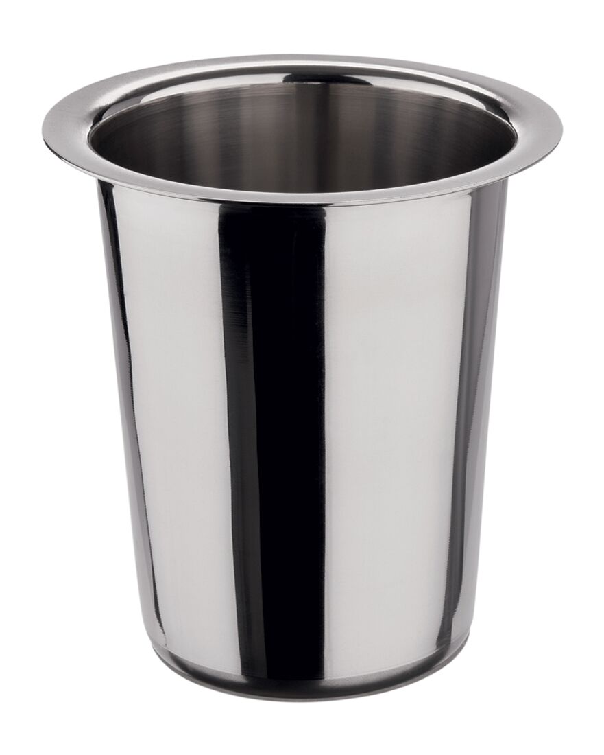 Košarica za pribor za jelo - neperforirano - Ø 100 mm - Visina: 135 mm - nehrđajući čelik (inox)