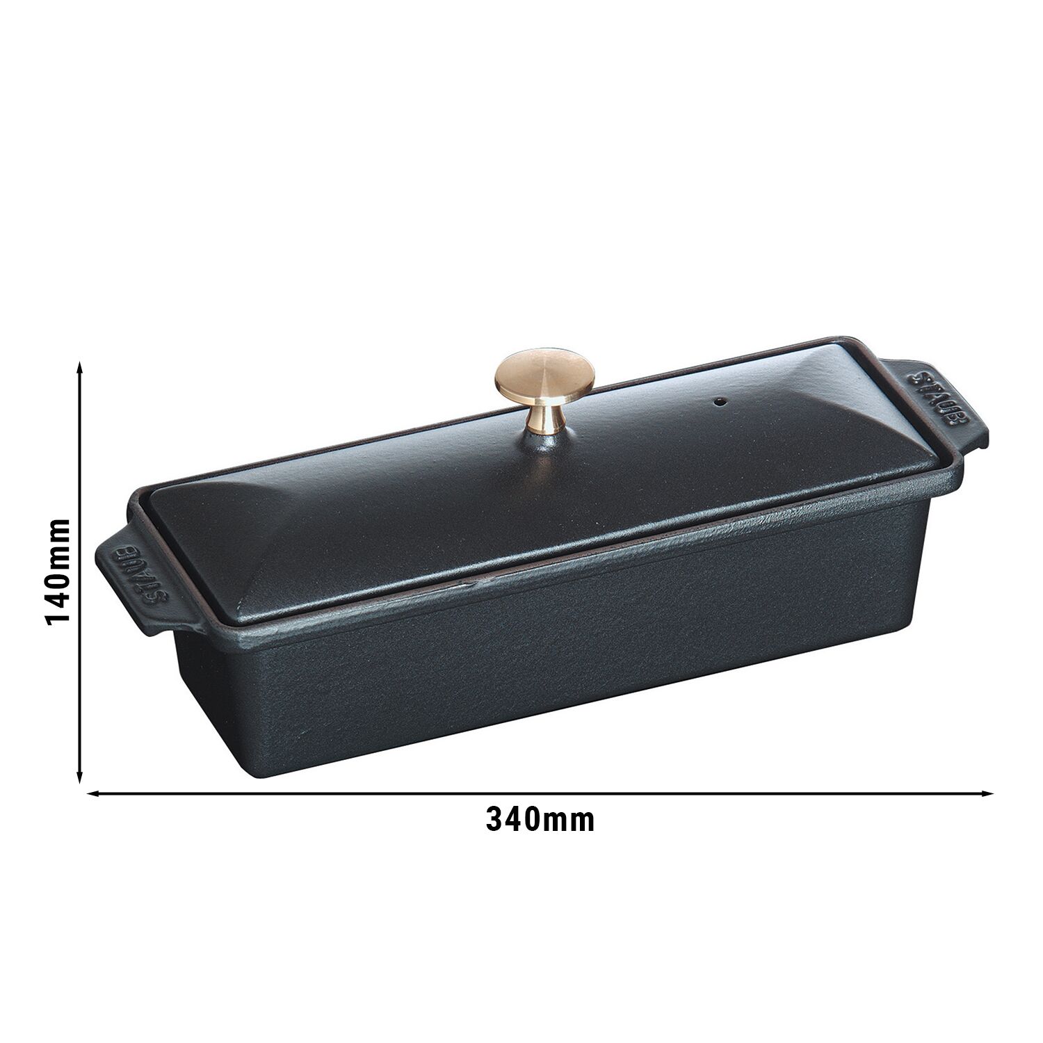 STAUB | SPECIALITIES - Terrine - 300x110mm - Gietijzer - Zwart