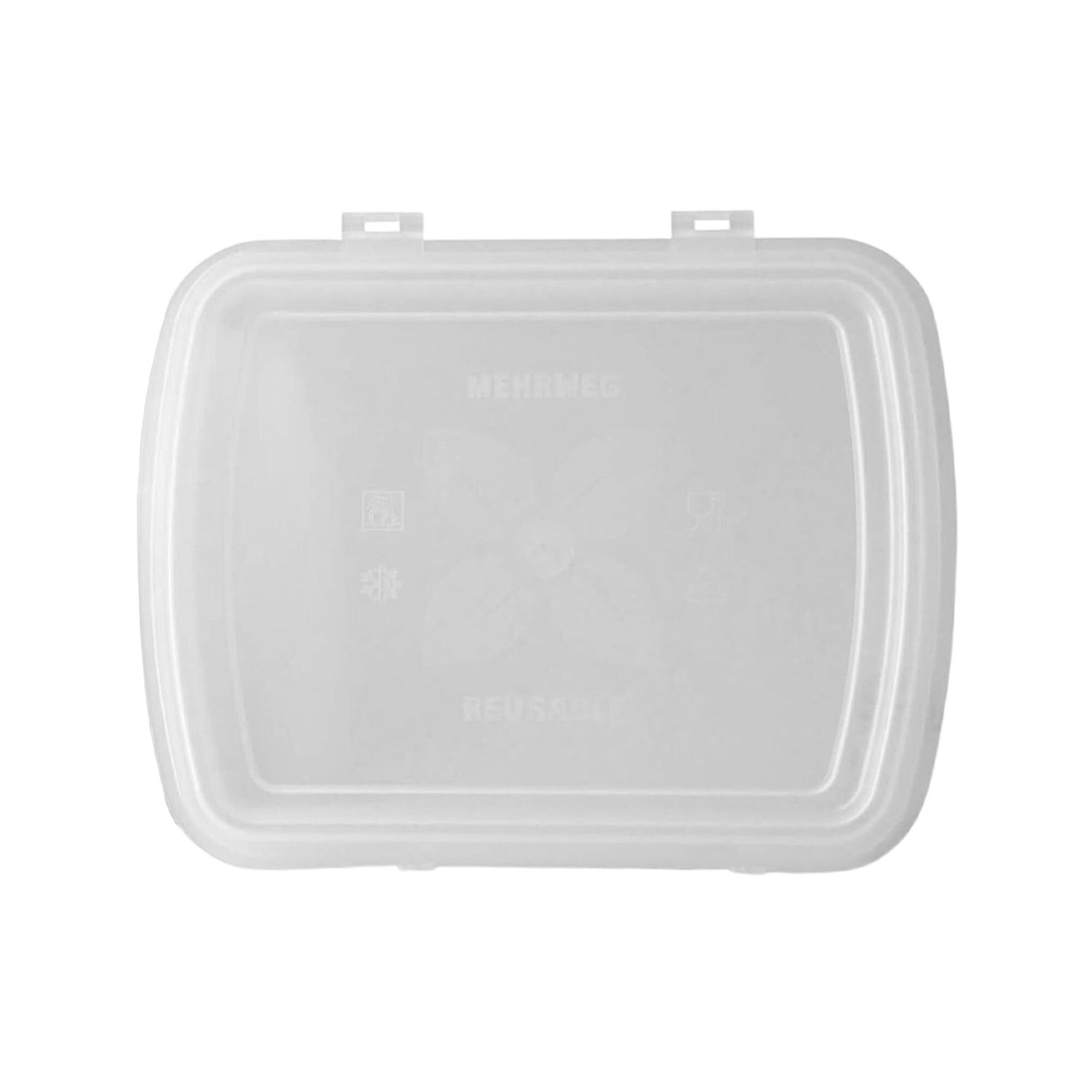 (60 pcs) Couvercle réutilisable - 245x200mm - Transparent - compatible avec couvercle barquette 245x200mm