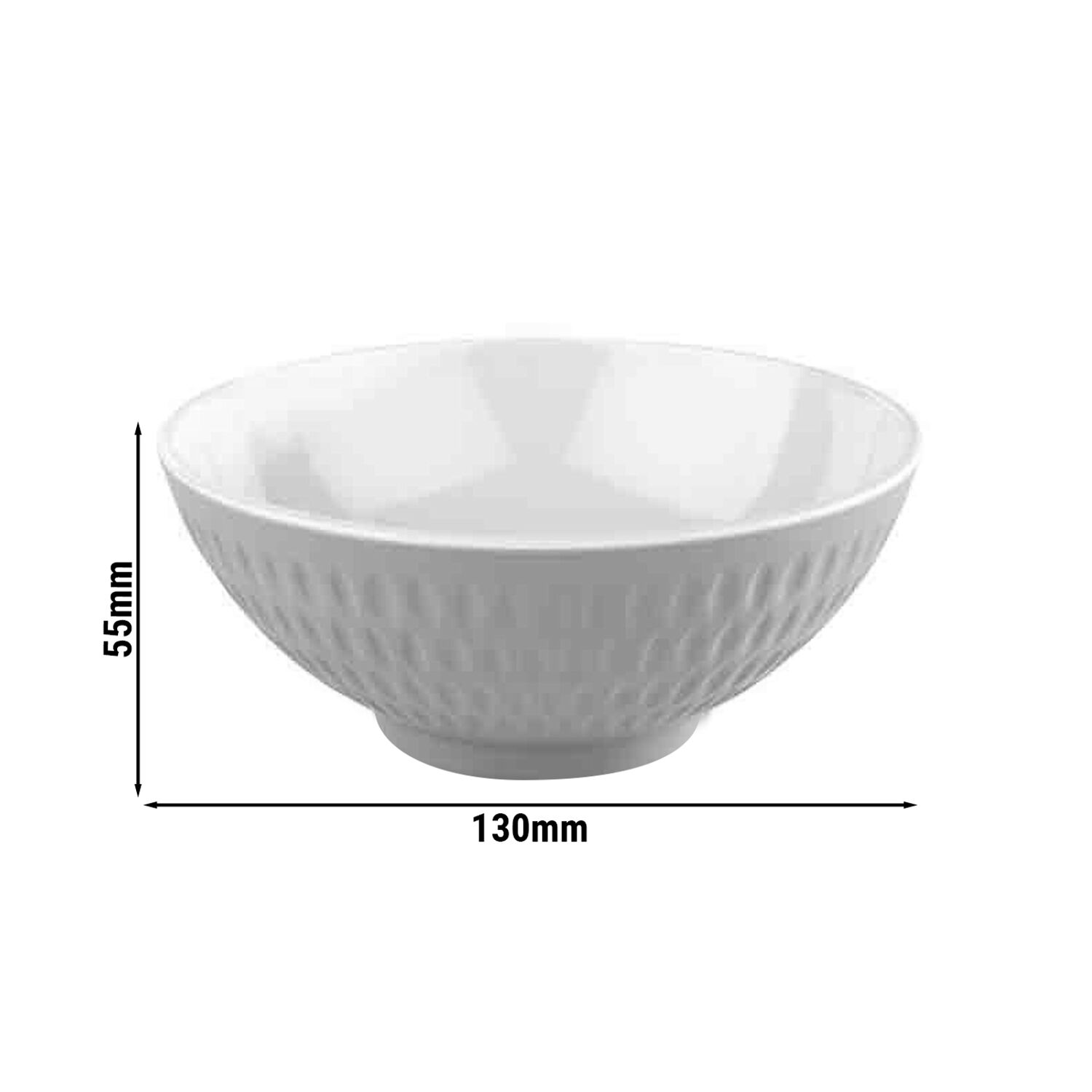 (6 pcs) Coupe - ASIA PLUS - Mélamine - 350ml - carré - 130x130mm - Profondeur : 55mm - Blanc/Gris