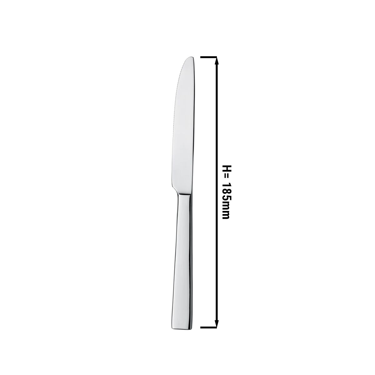 (12 pcs) Couteau à dessert Luca - Acier inoxydable 13/0 - 185mm - 12 pièces