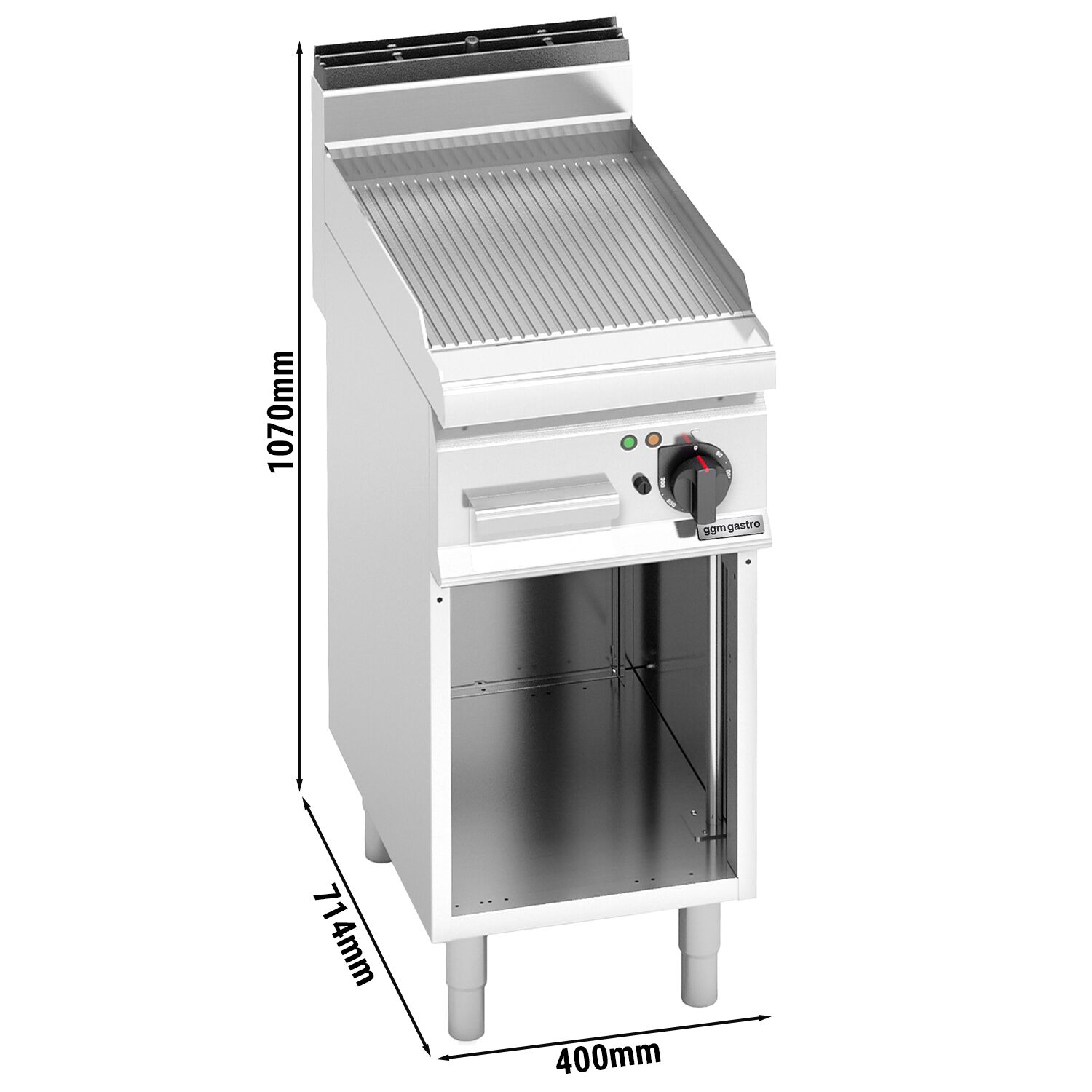 Plaque de cuisson électrique - 4,8 kW - rainurée