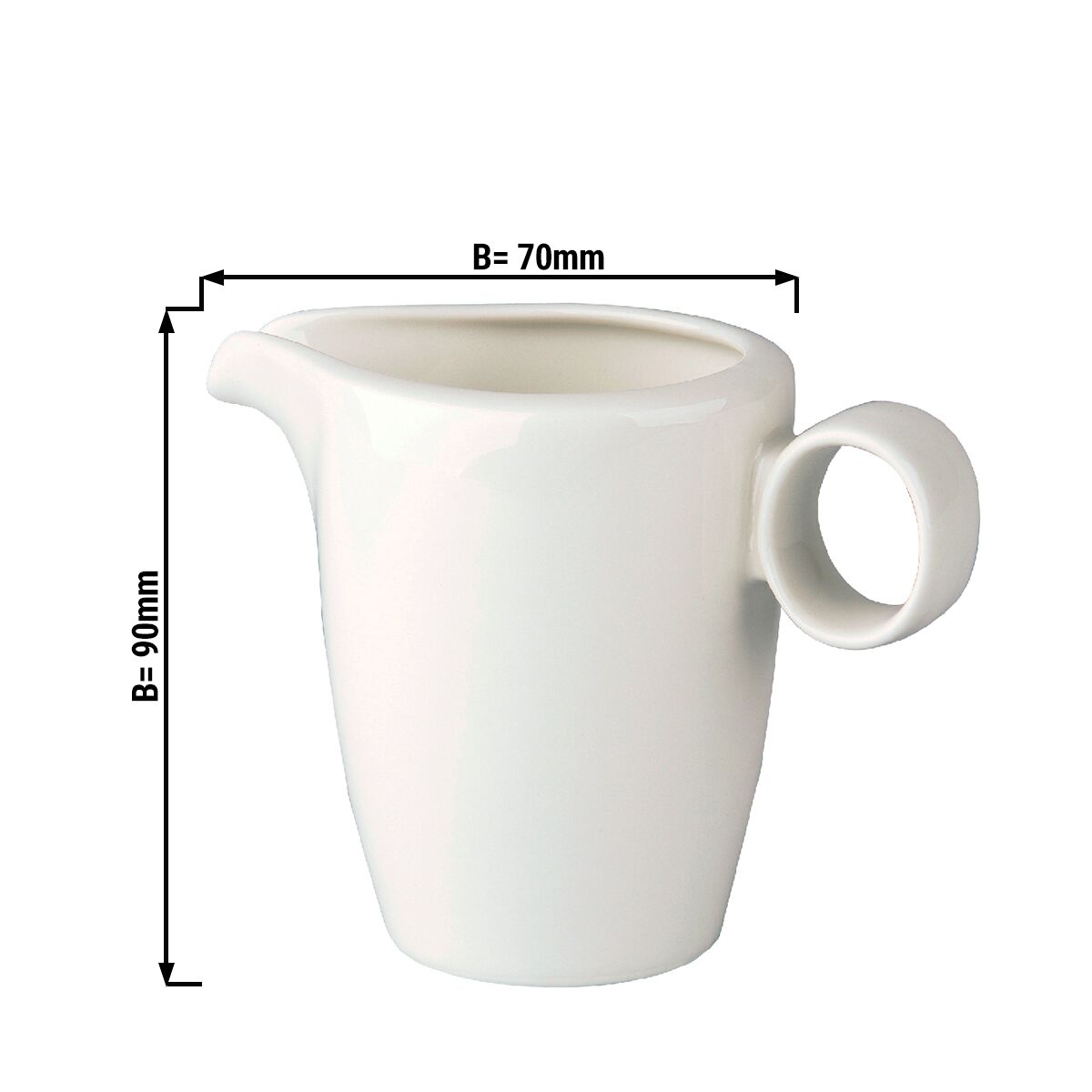 LUX - Pot à lait - 150ml - porcelaine - Ivoire