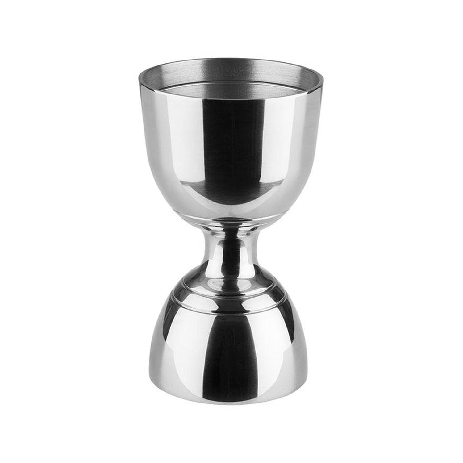 (6 pcs) Jigger double - acier inoxydable - 3cl/6cl (30/60 ml) - avec repère(s) 1cl/1,5cl/2cl & 4cl