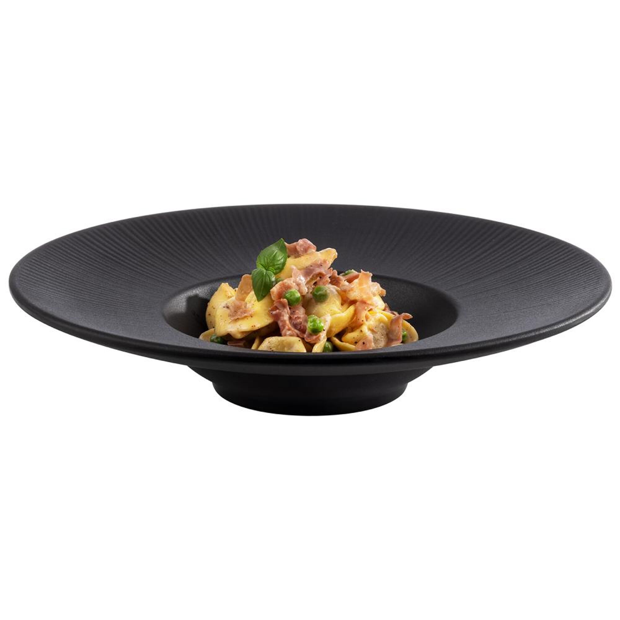 (6 pièces) NERO - Assiette - Creuse - Mélamine - Ø 290 mm