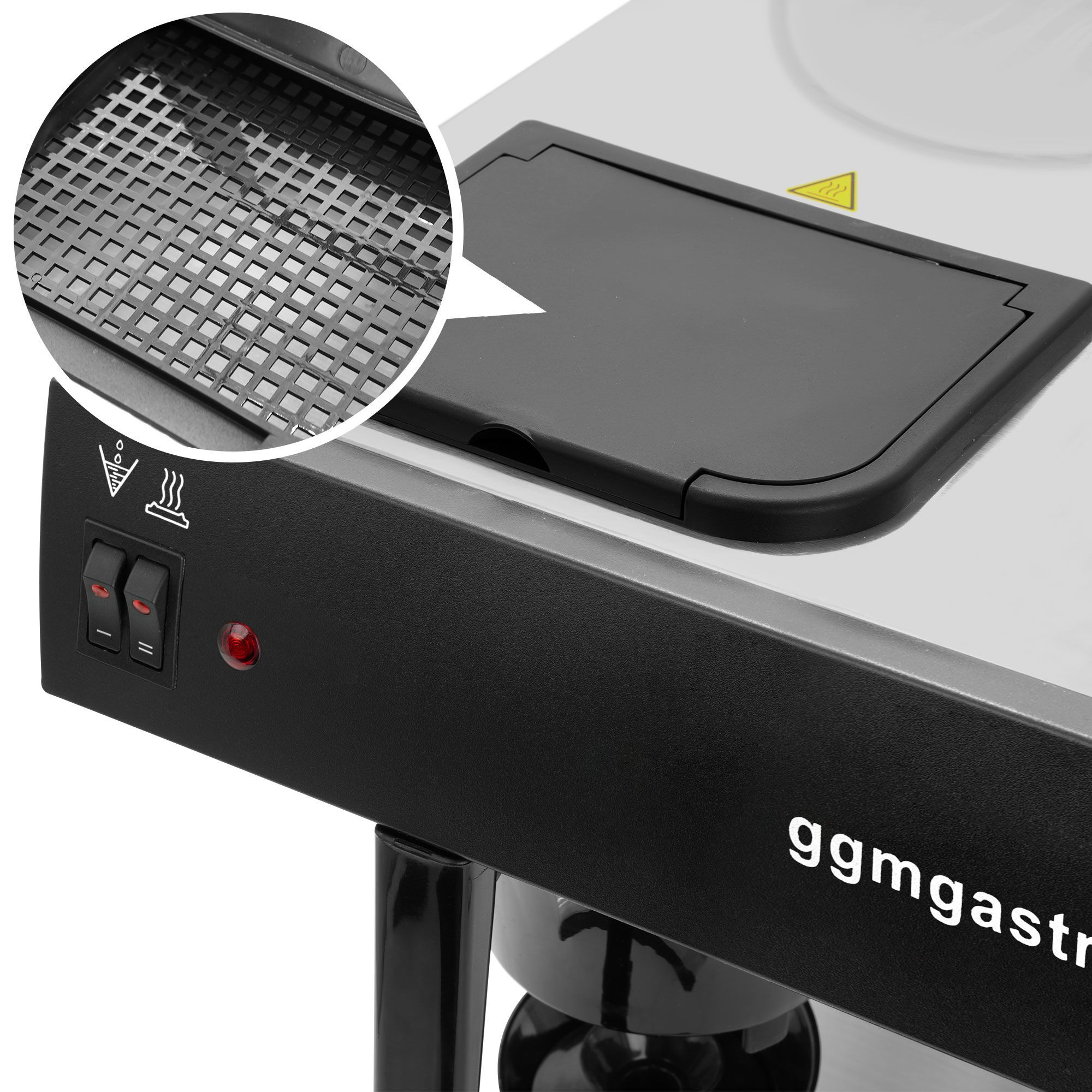 Machine à café filtre - 2x 2 litres - avec 2 plaques chauffantes - incl. 2 carafes isothermes