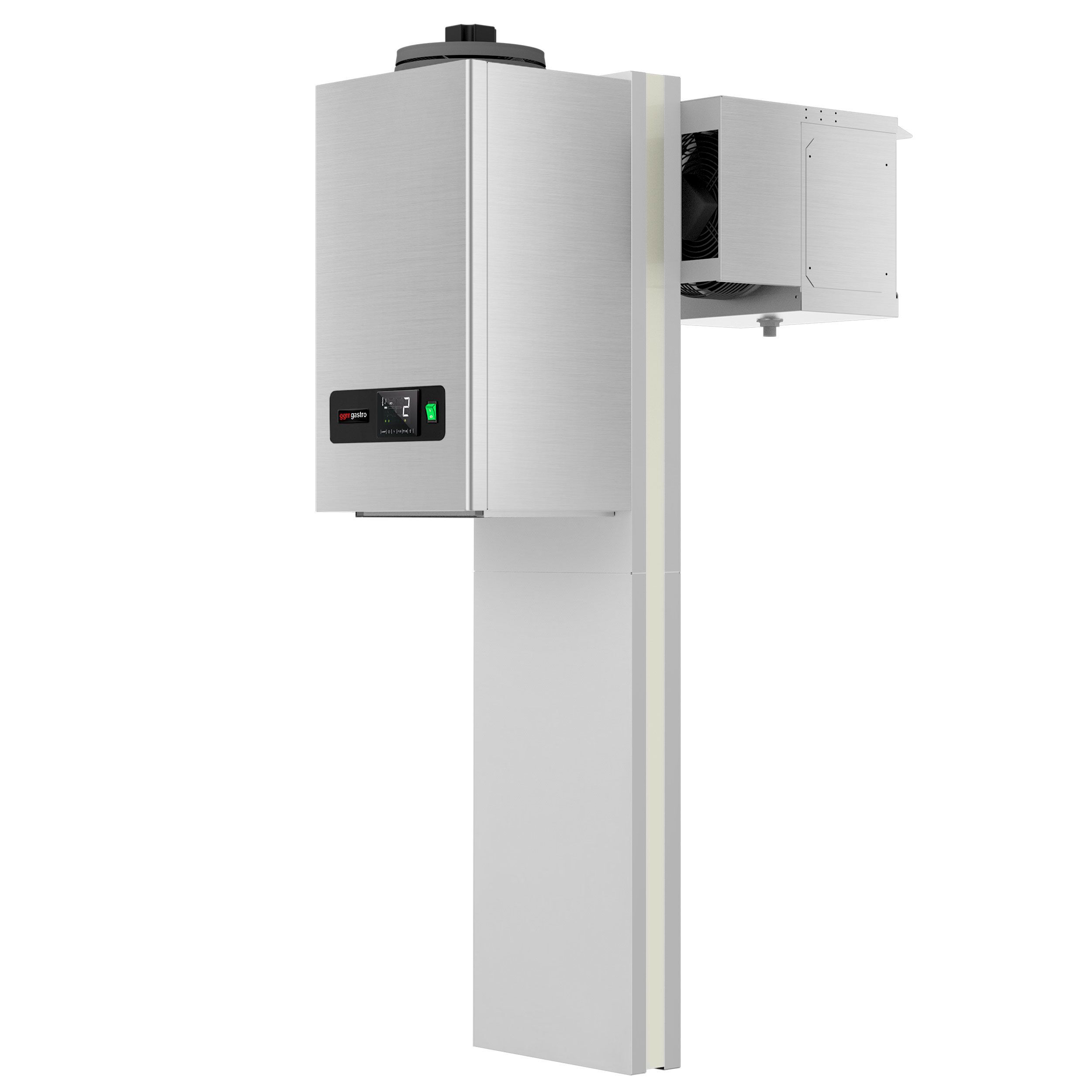 En acier inoxydable Groupe de froid monobloc mural - pour volume max. 5m³ - 550W
