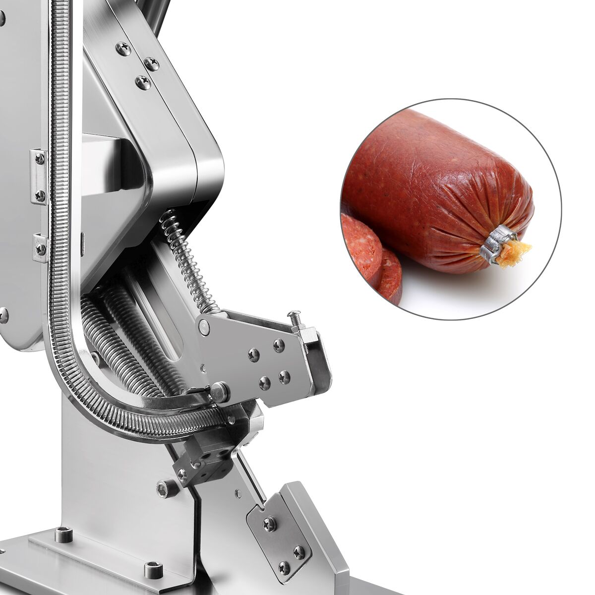 Sausage Clipper – Manual Lever - Tabletop - Ø45–120 mm Casings - Chrome-Plated Steel