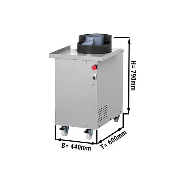 Degrundare - för pizza- och bröddeg - 370 W - Viktintervall: ~50–300 g - 440x600 mm - max. 340 st/tim