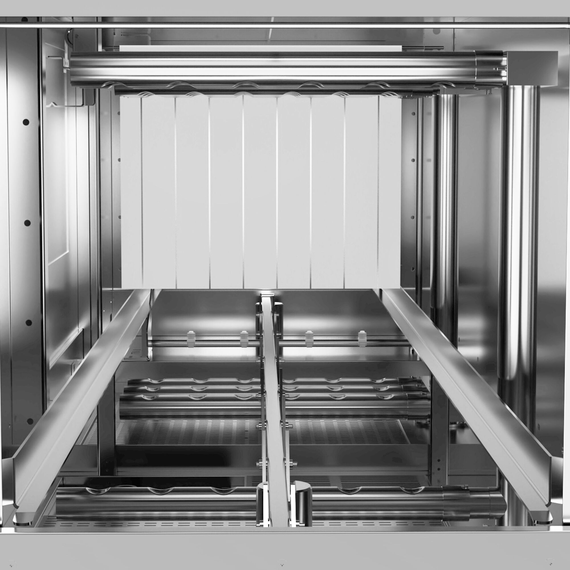 Lavastoviglie con trasporto a cestello professionale - Elettronica - 31,00kW - con tunnel di asciugatura