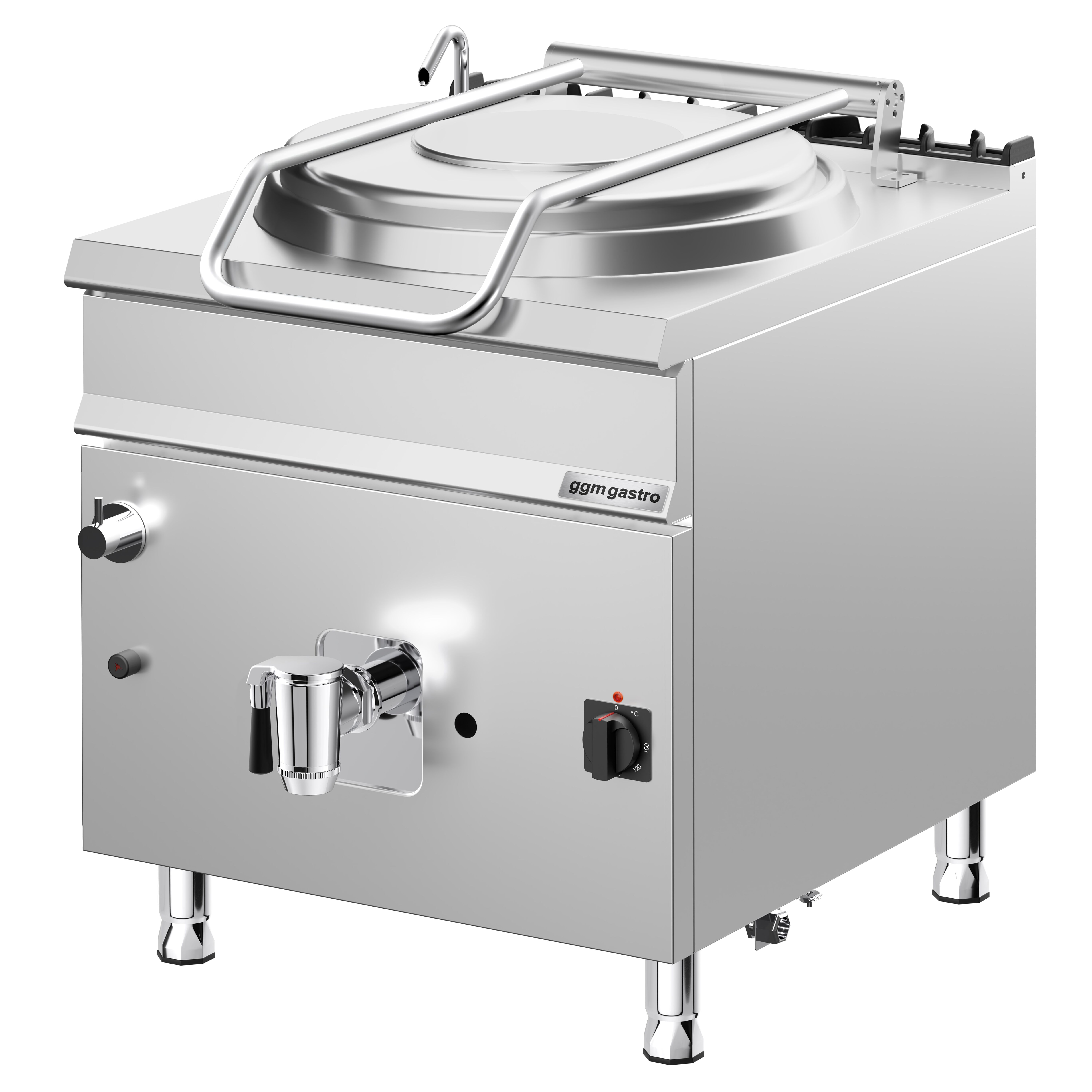 Marmite de Cuisson à Gaz - 150 Litres - 20 kW - Chauffage Indirect - avec Raccordement à l’Eau