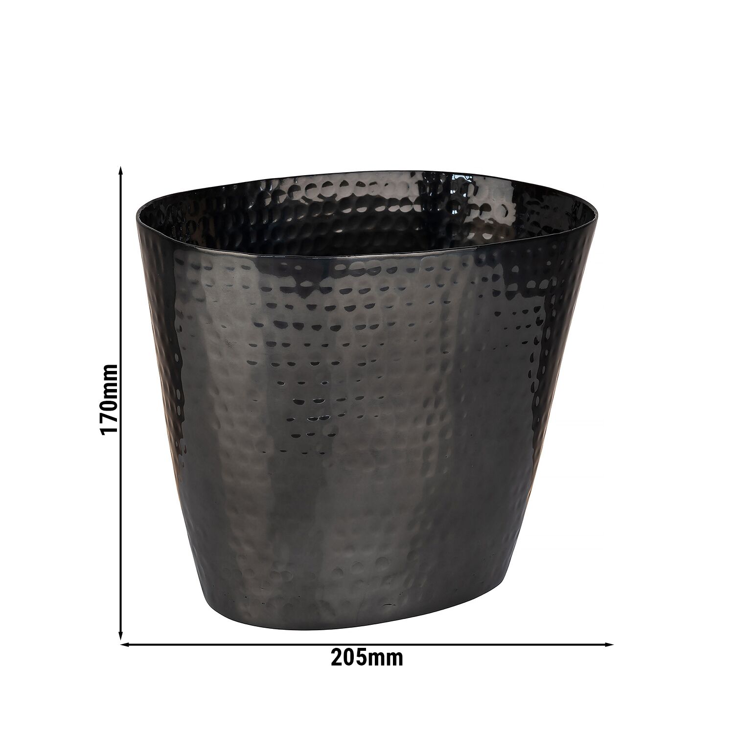Seau à champagne - Aluminium - 2.1 litres - Noir