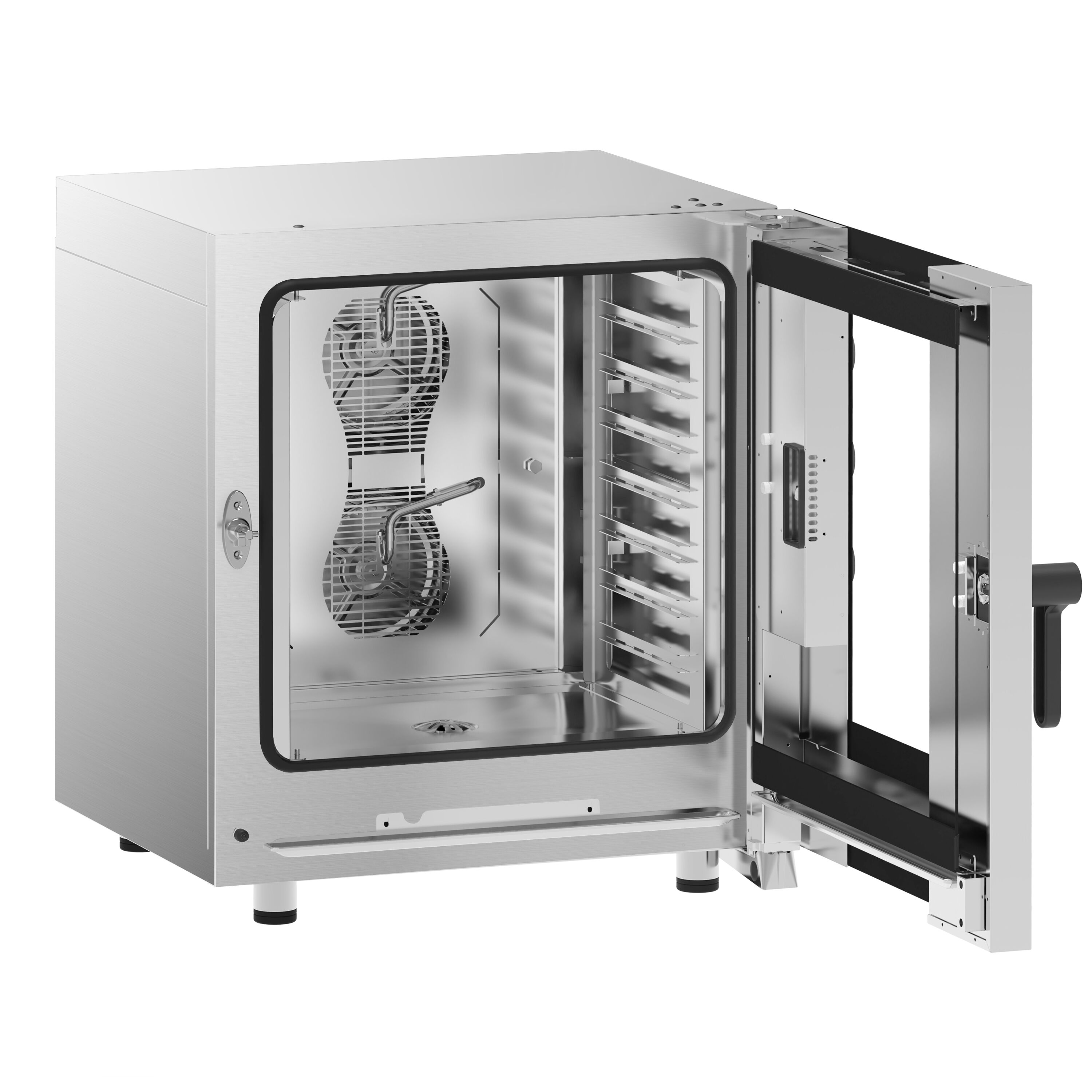 Electric Commercial Combi Oven - Manual Controls - 7x GN 1/1 - incl. Mounting brackets