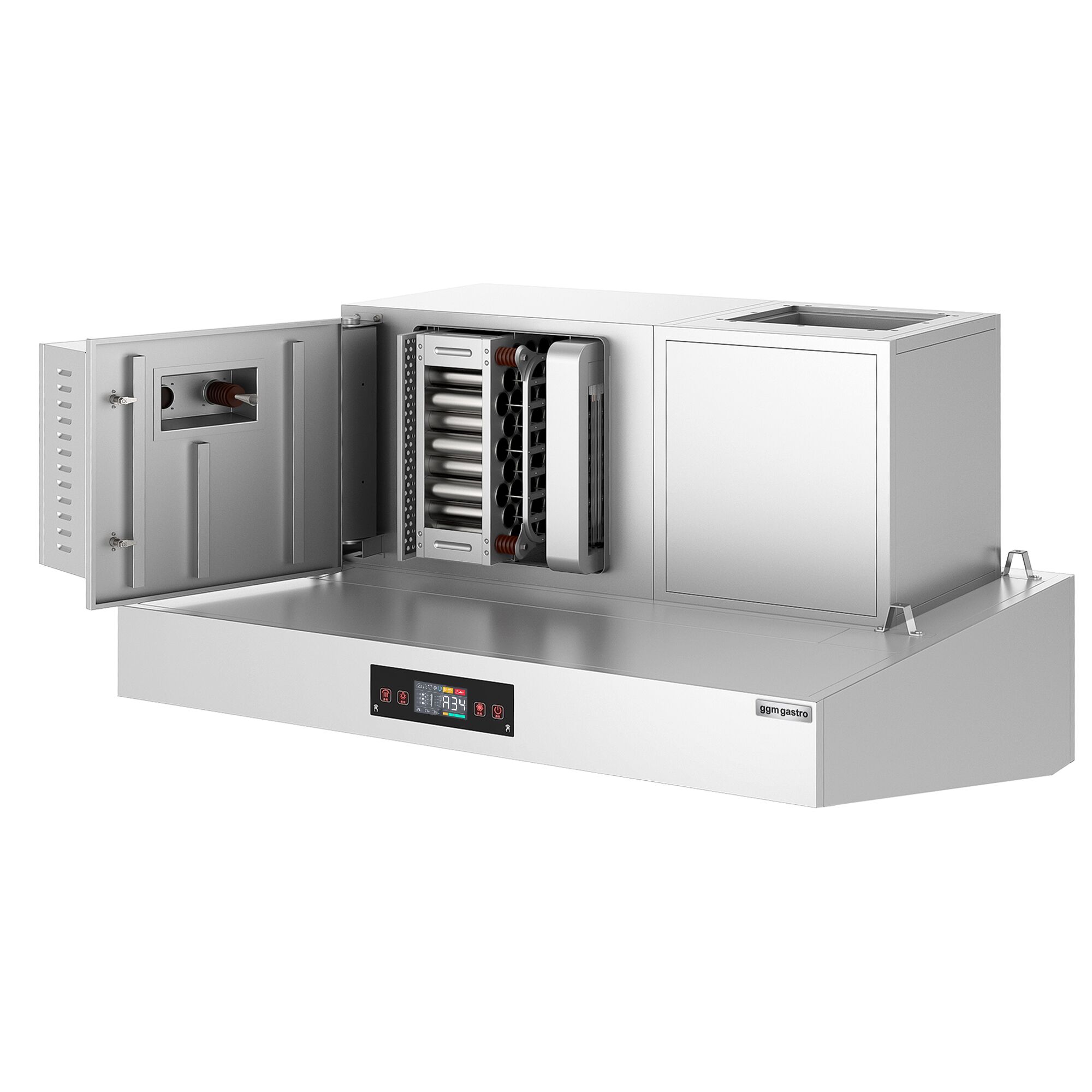 Hotte aspirante hybride - 1600 mm - efficacité de purification de l’air de 98 % - avec Smart Touch - LED