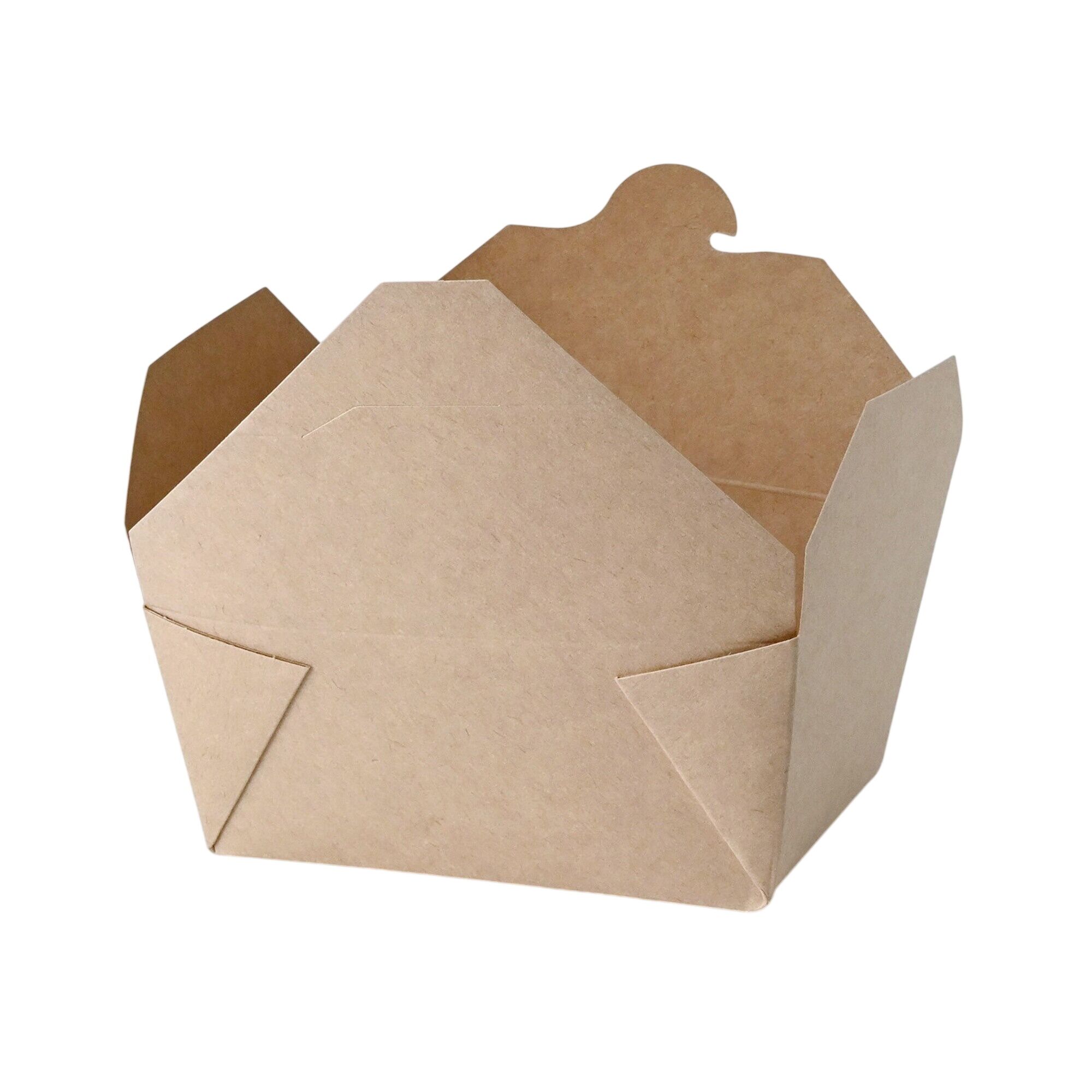 (300 pcs) Barquette réutilisable - 1200ml - Rectangulaire - Brun