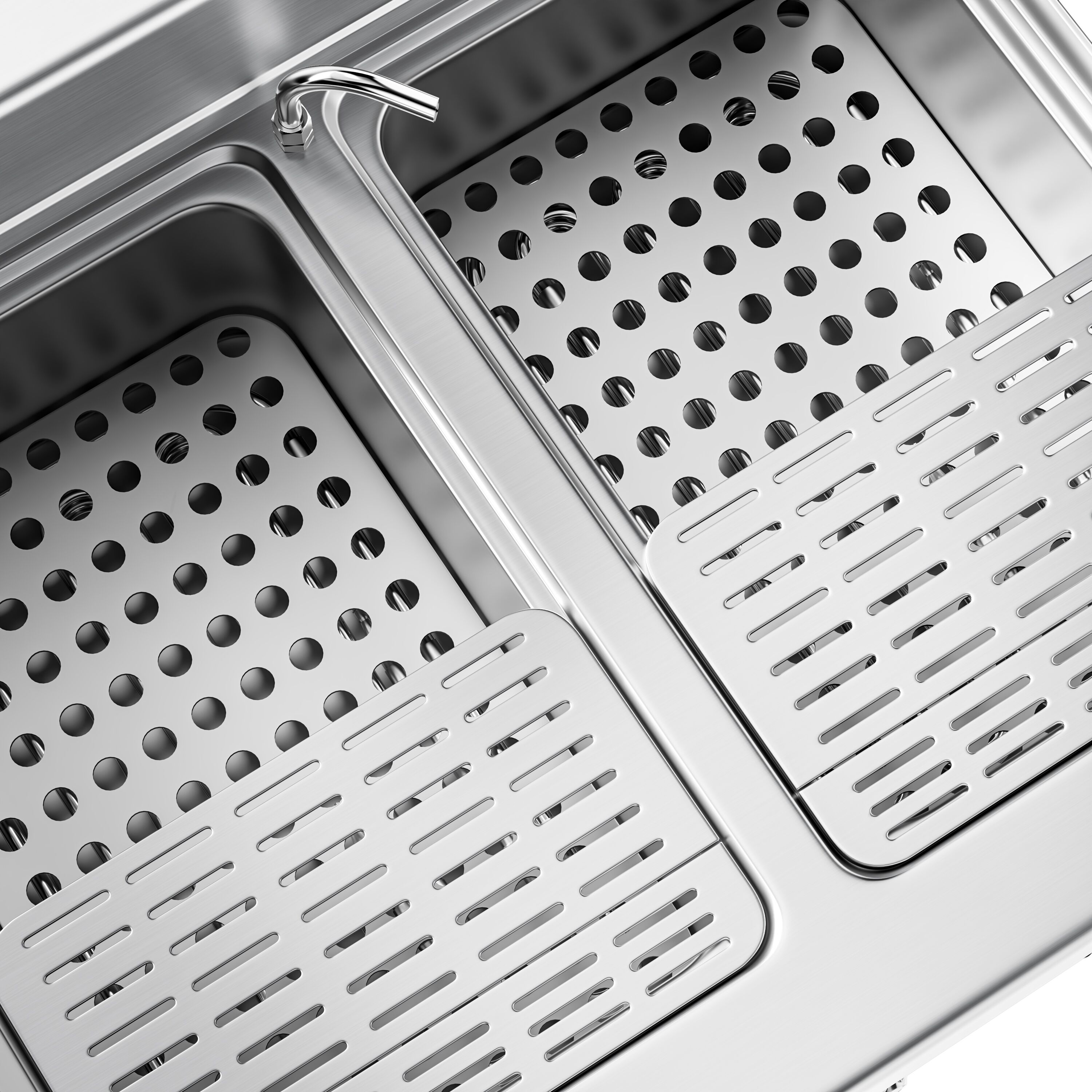 Cuiseur à pâtes électrique avec robinet – 2 × 26 L – 12 kW