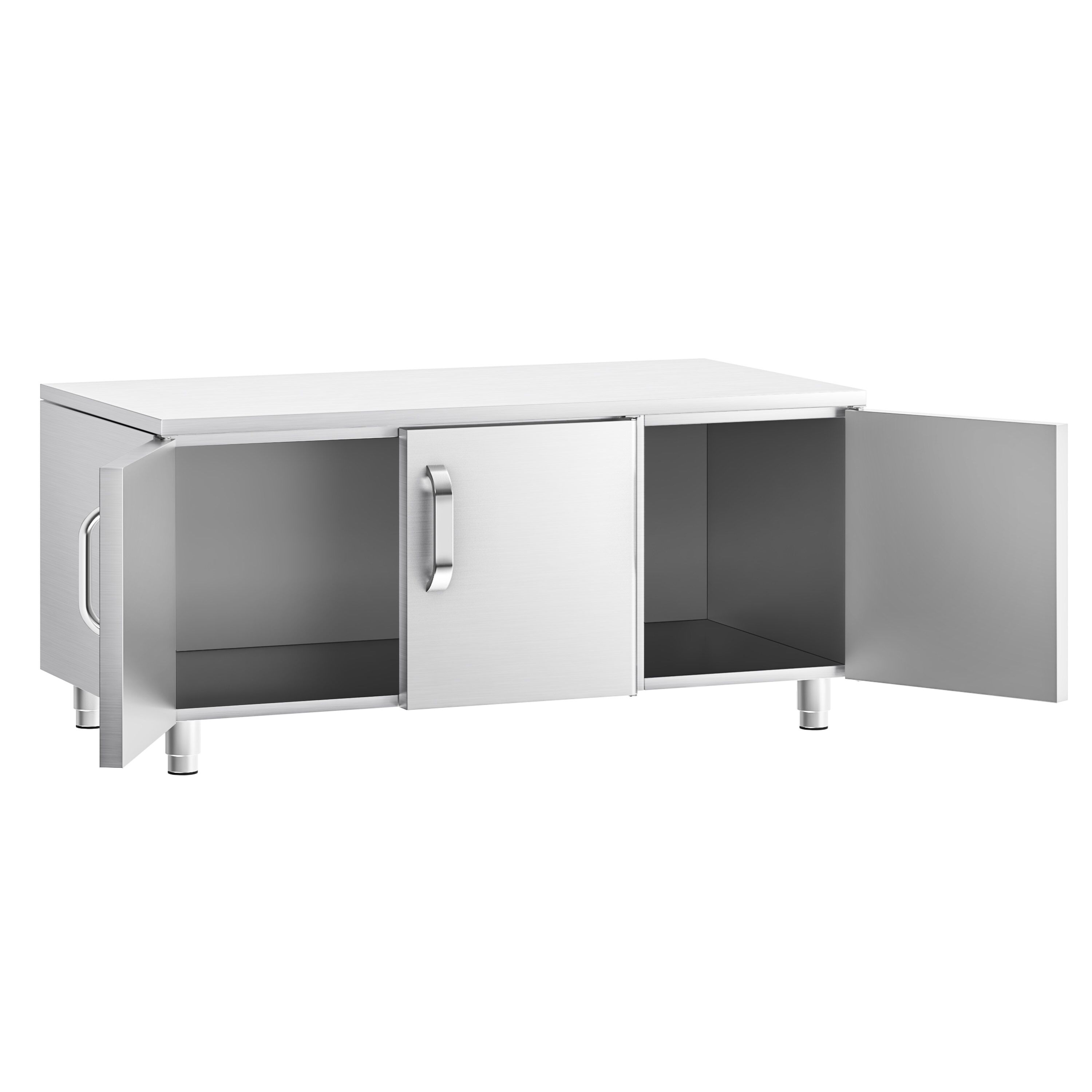 Dulap bază din oțel inoxidabil – linia 700 - 1200 mm - 3 uși