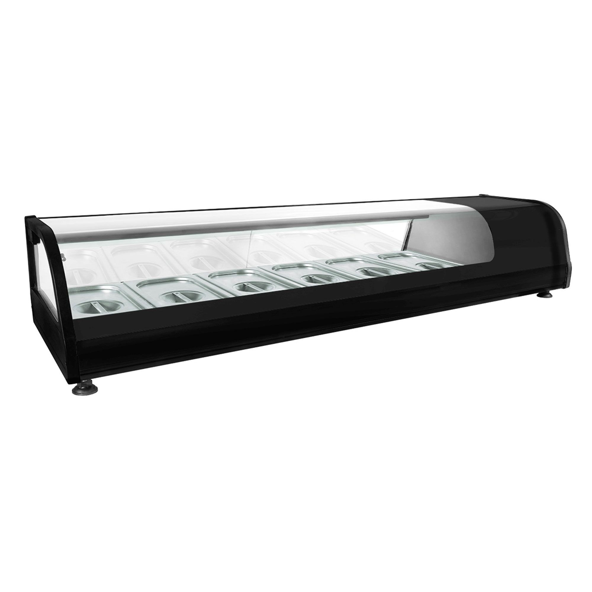 Vitrine à tapas réfrigérée PREMIUM - 1395x400mm - 6x GN 1/3